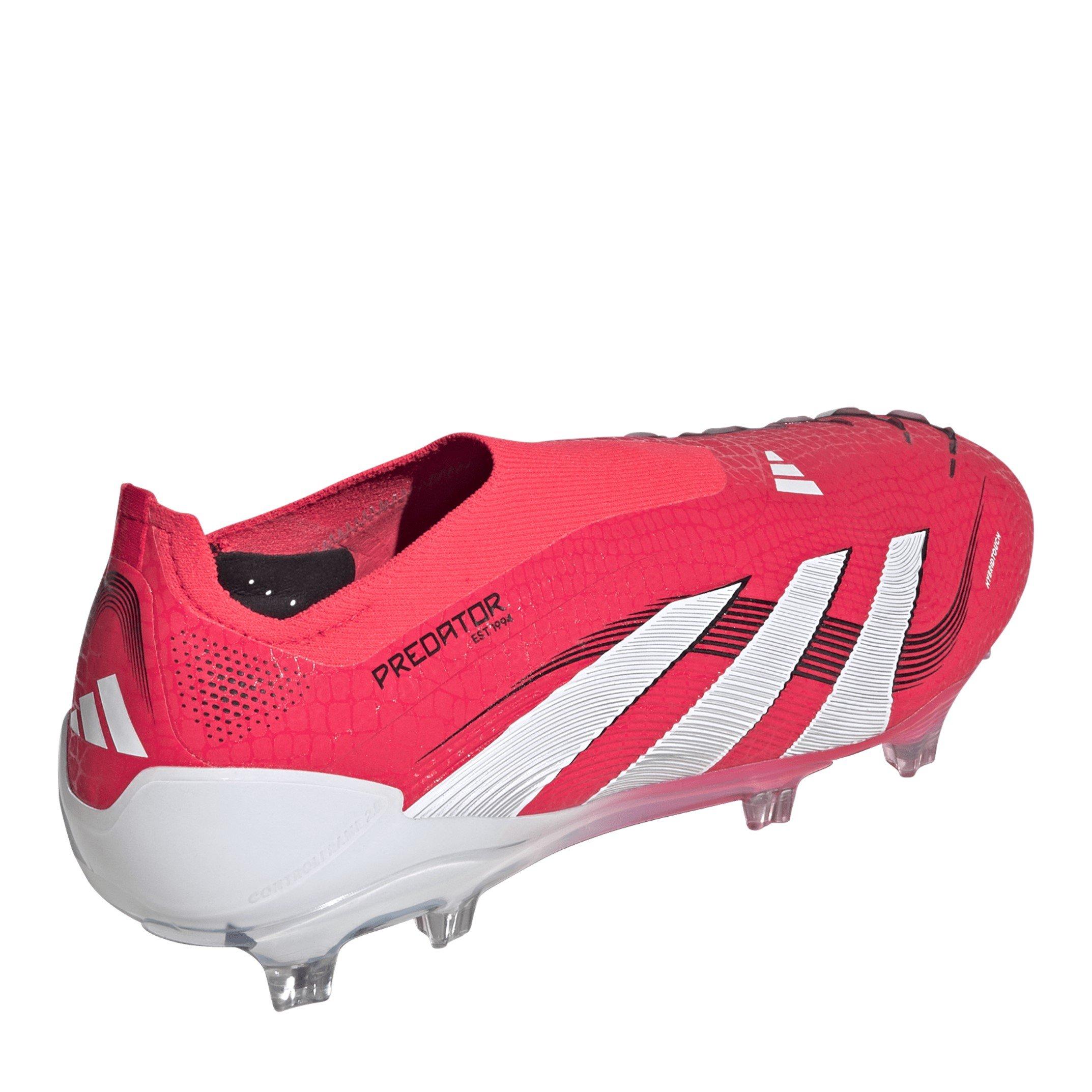 Red/White - adidas - Predator Elite Laceless Firm Ground Football Boots - 5