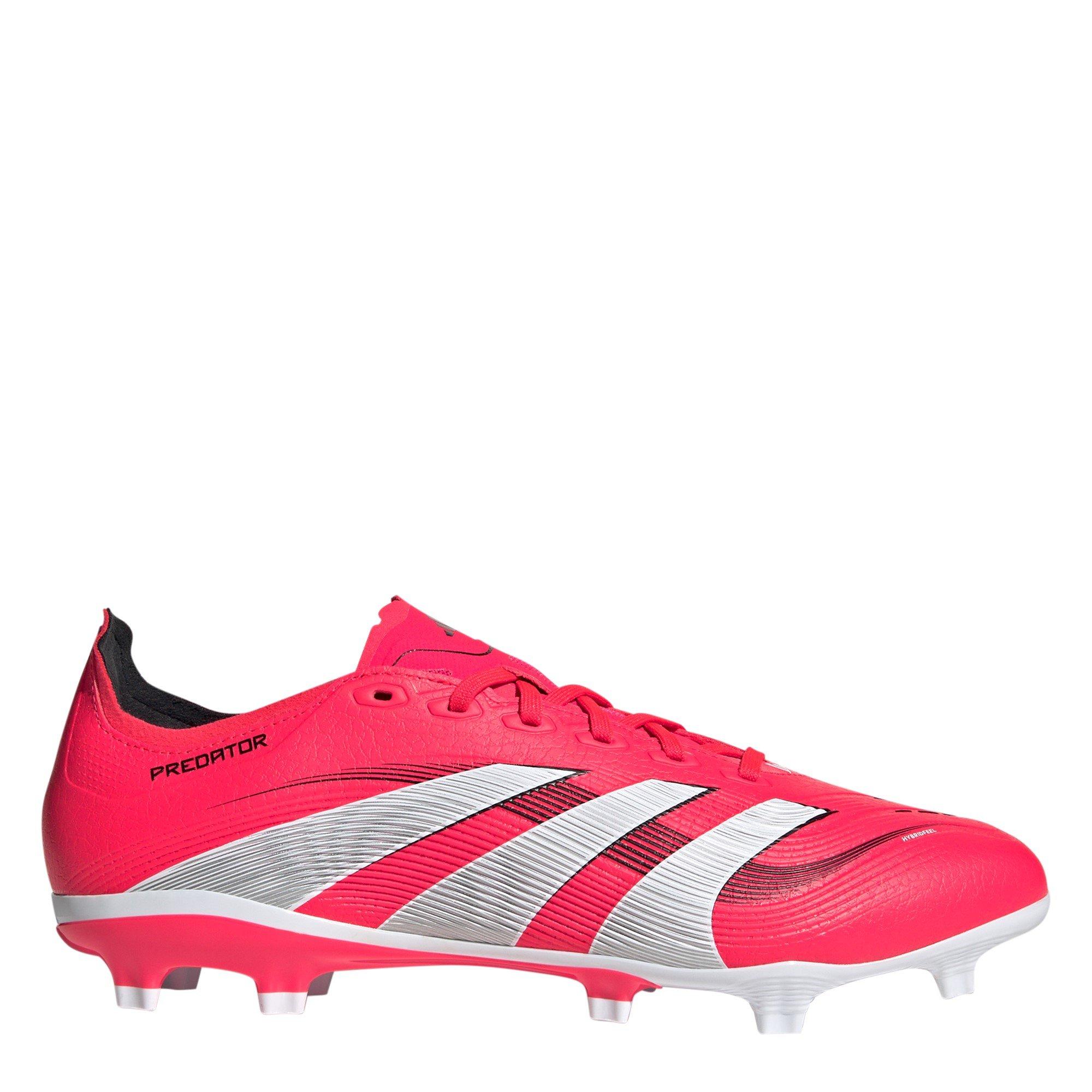 Adidas Men's Pator League Firm Ground Football Boots - Red/White - 9.5 (44)