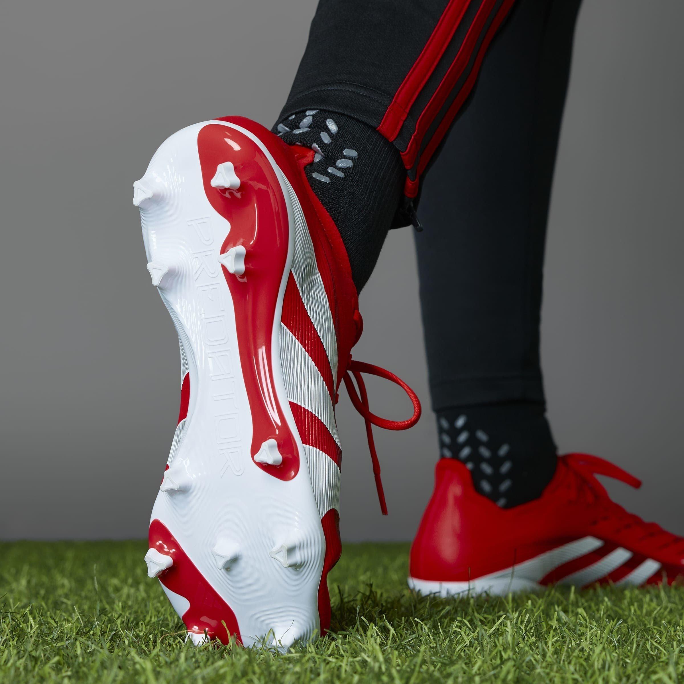 Red/White - adidas - Predator League Firm Ground Football Boots - 15