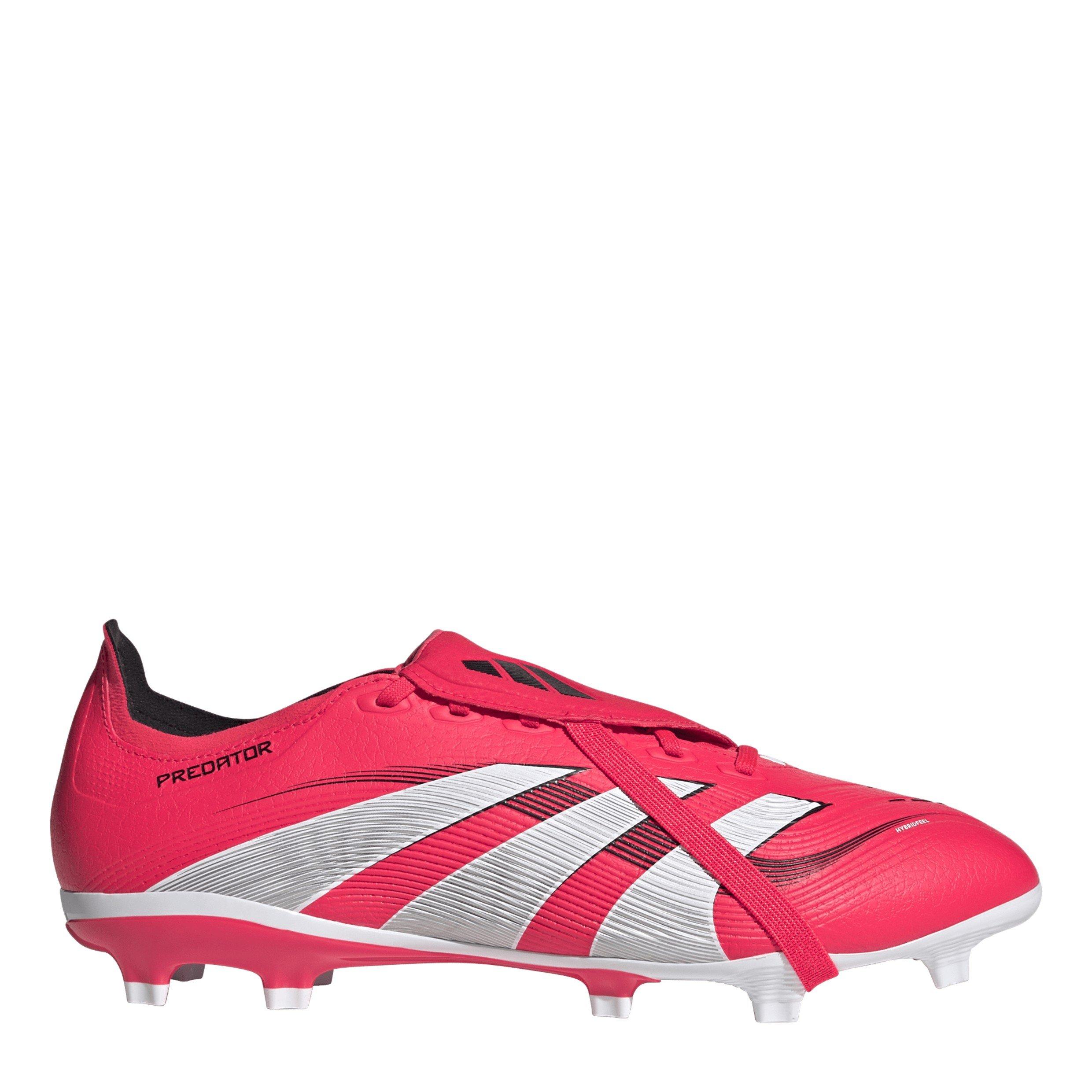 Red/White - adidas - Predator League Fold-Over Tongue Firm Ground Football Boots - 1