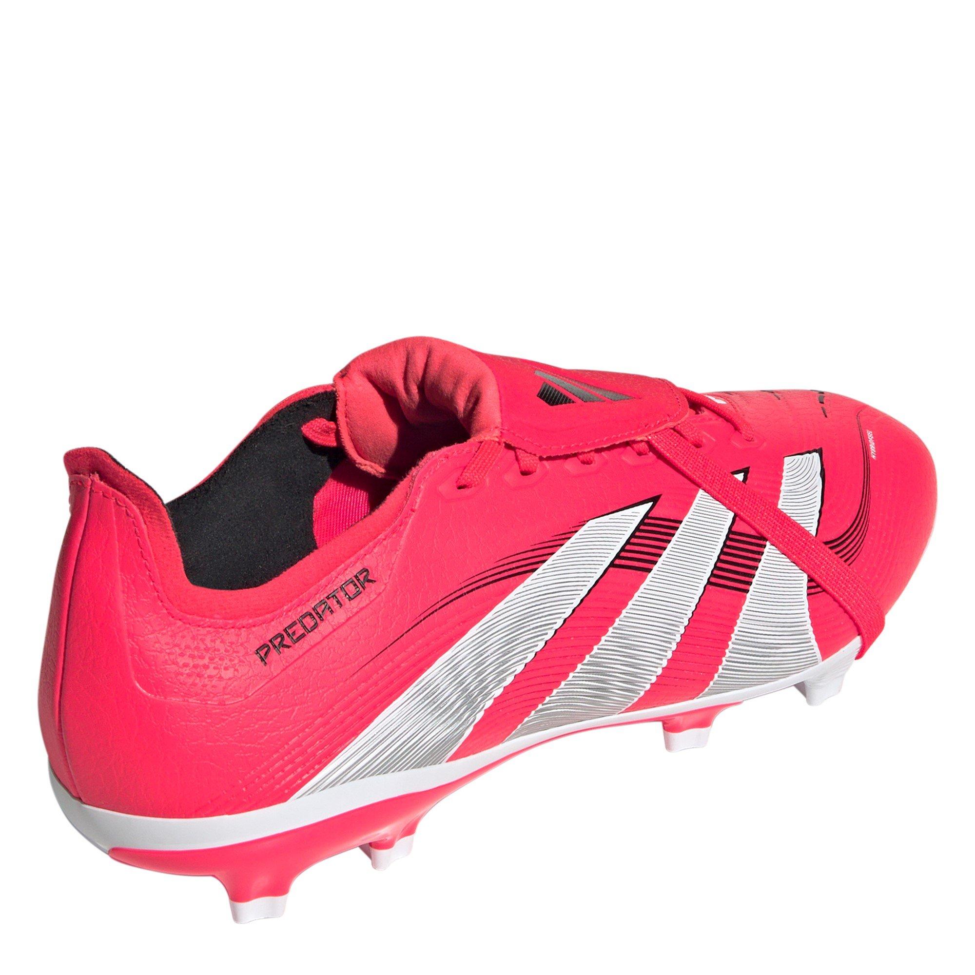 Rojo/Blanco - adidas - Predator League Fold-Over Tongue Firm Ground Football Boots - 4