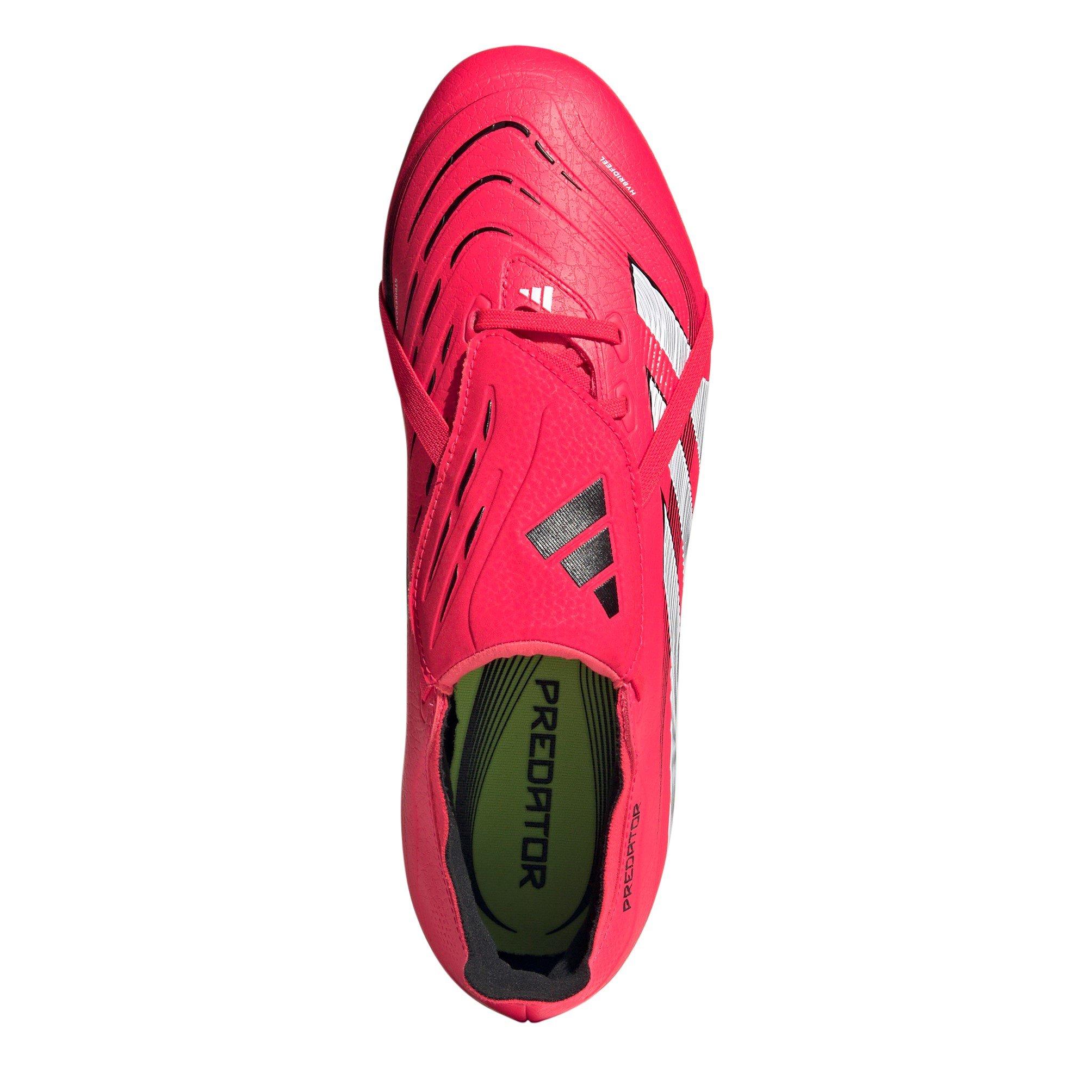 Rojo/Blanco - adidas - Predator League Fold-Over Tongue Firm Ground Football Boots - 5