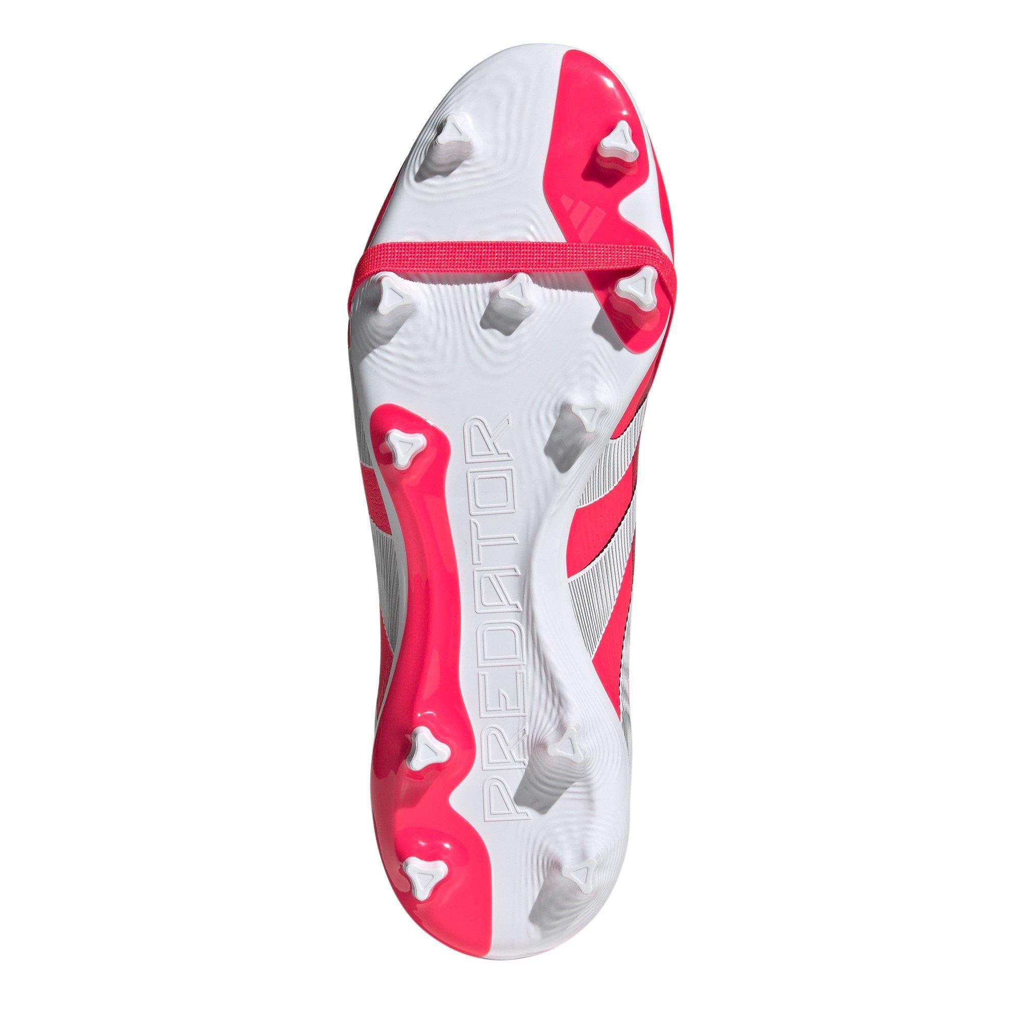 Rojo/Blanco - adidas - Predator League Fold-Over Tongue Firm Ground Football Boots - 6