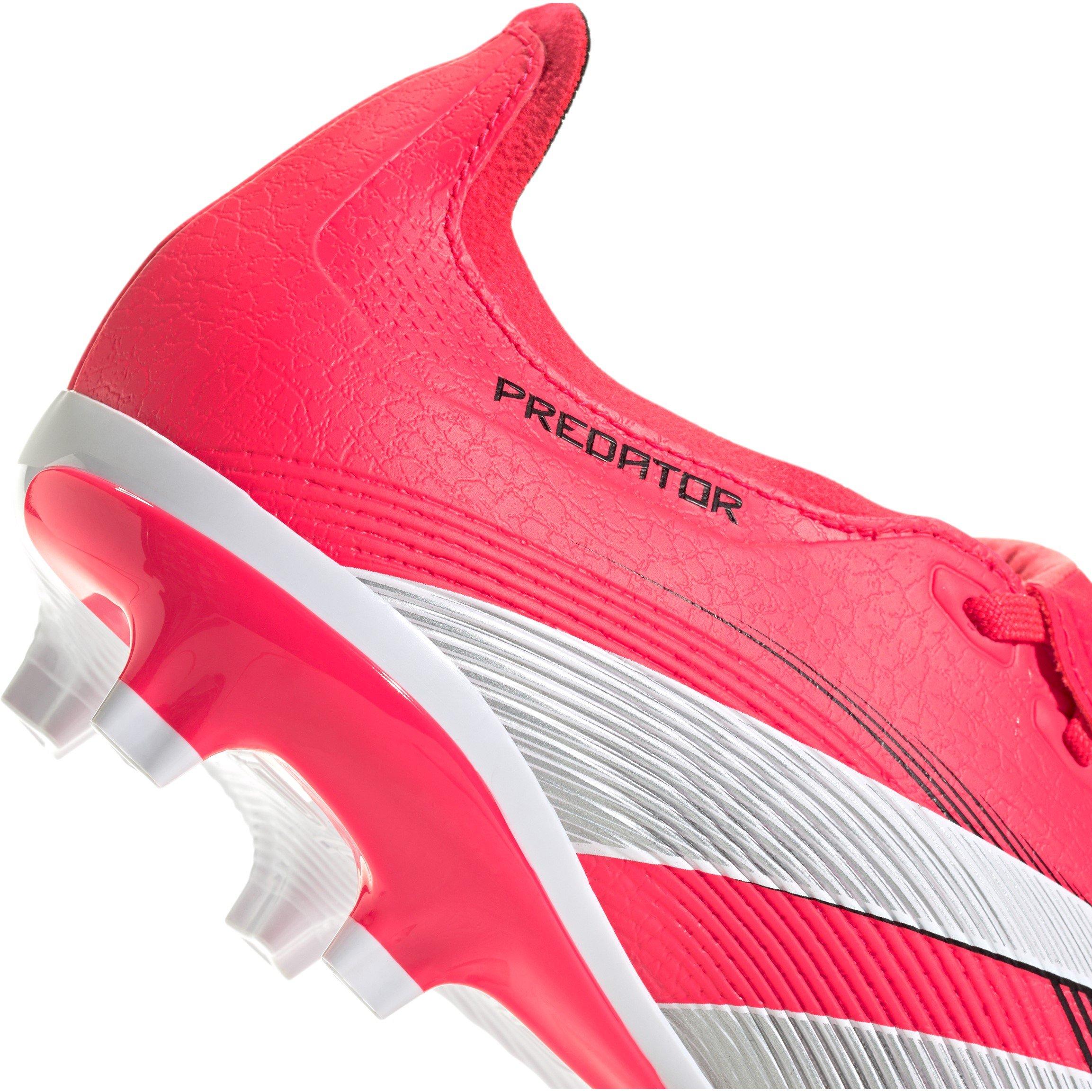 Rojo/Blanco - adidas - Predator League Fold-Over Tongue Firm Ground Football Boots - 7