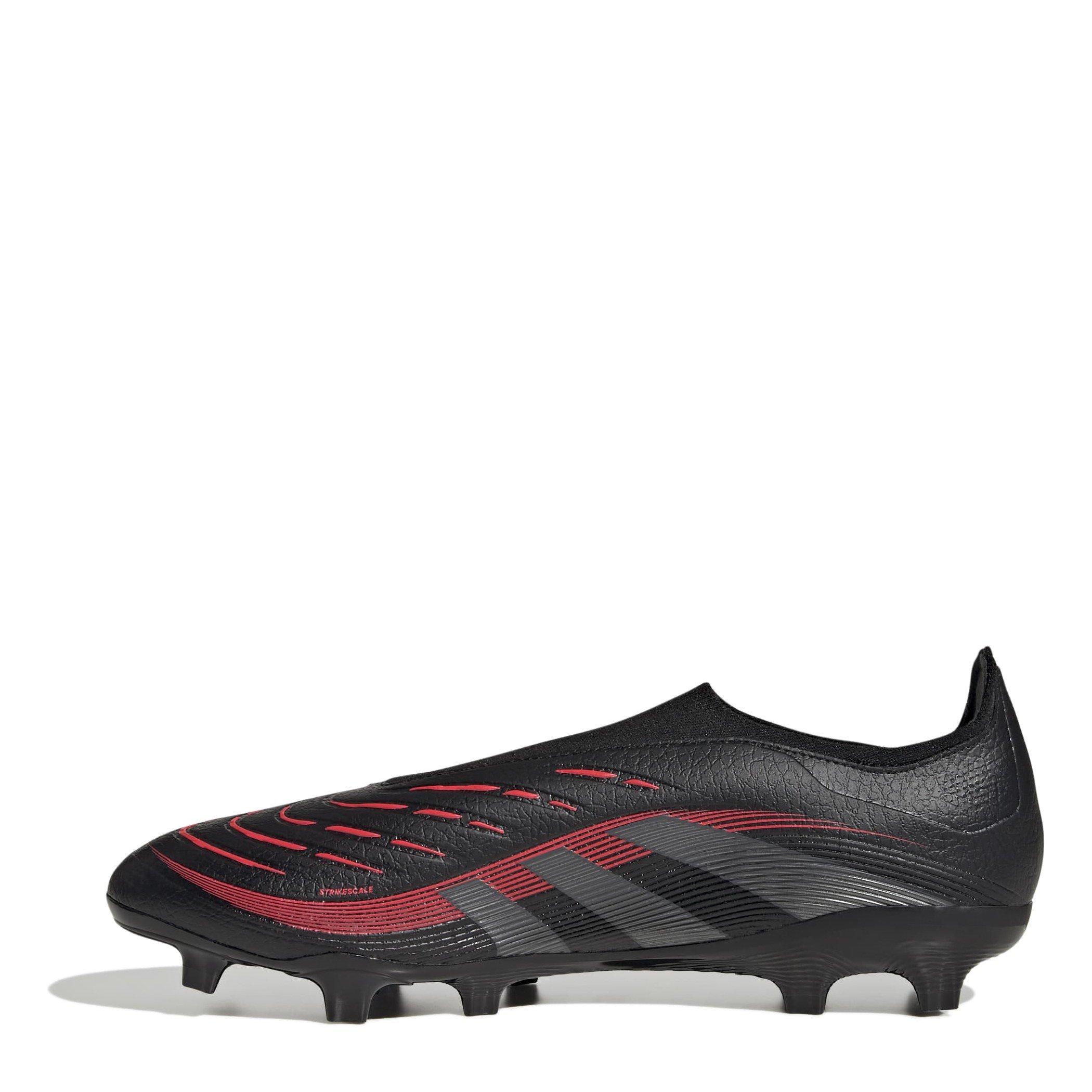 Schwarz/Grau - adidas - Predator League Laceless Firm Ground Football Boots - 2