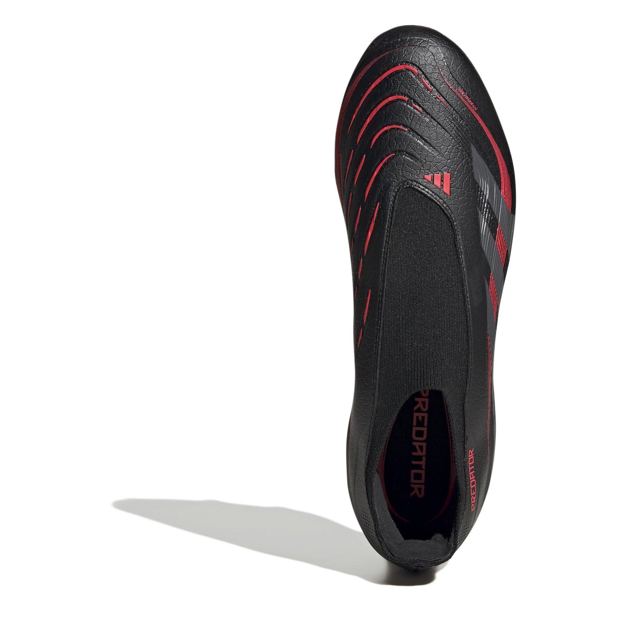 Schwarz/Grau - adidas - Predator League Laceless Firm Ground Football Boots - 5