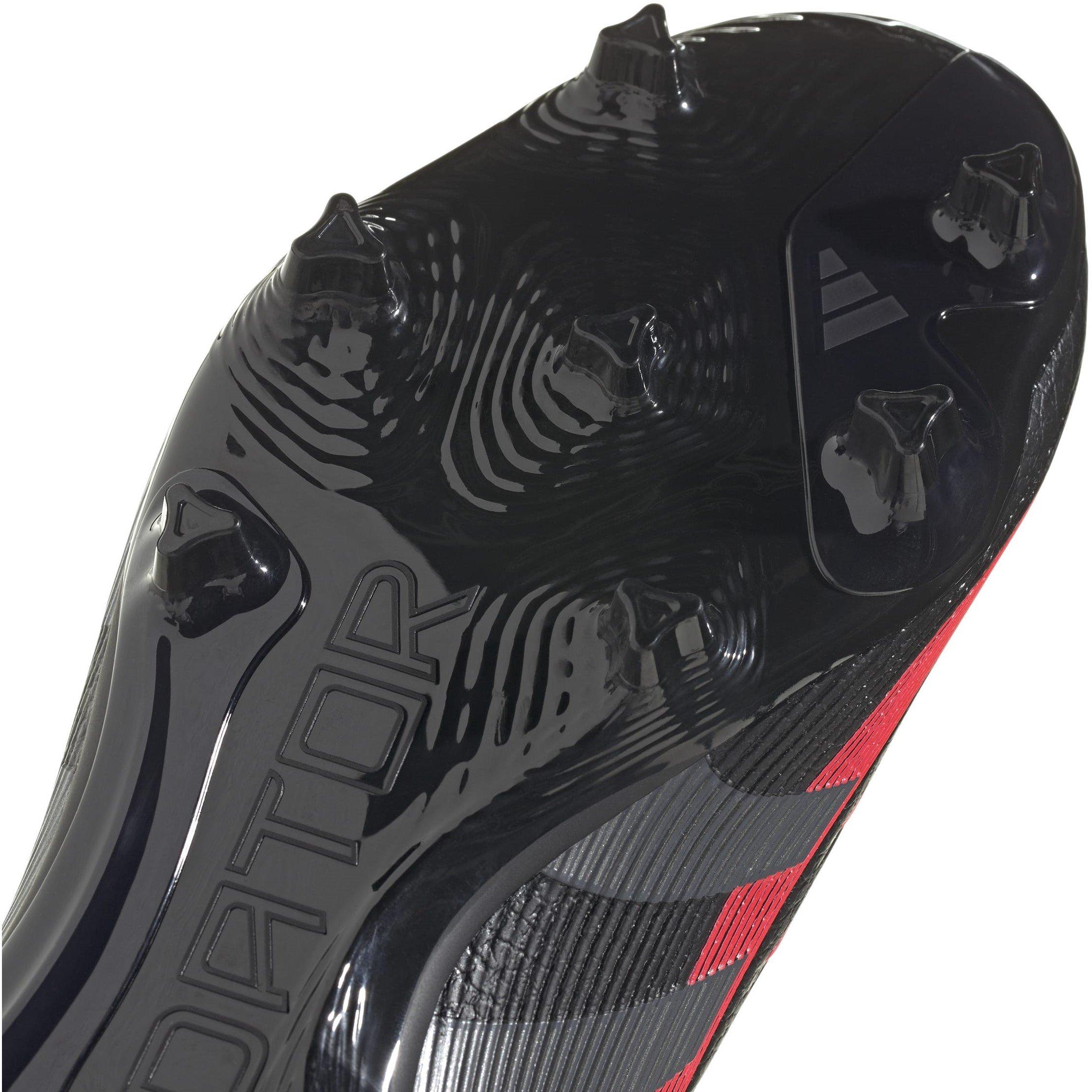 Schwarz/Grau - adidas - Predator League Laceless Firm Ground Football Boots - 7