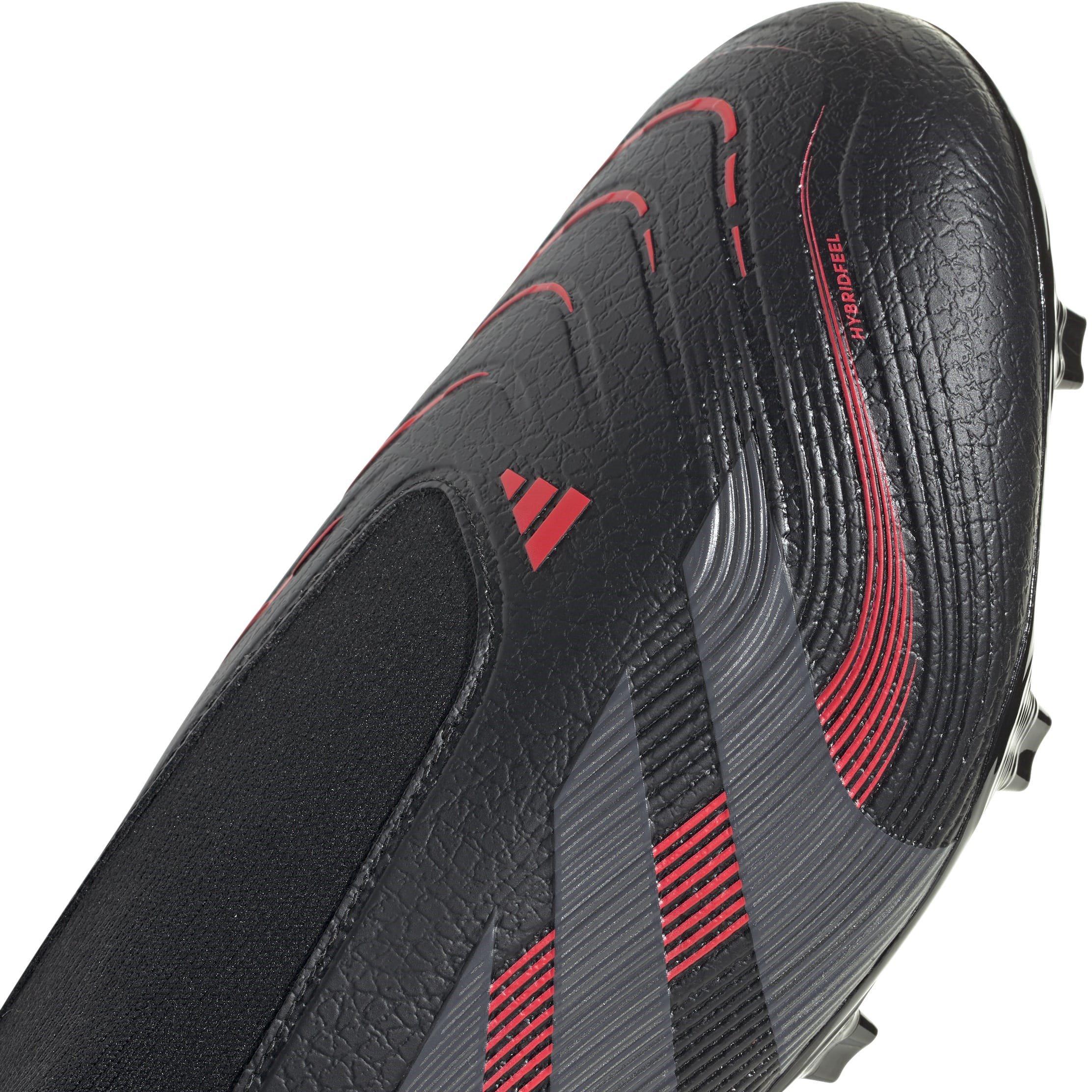 Schwarz/Grau - adidas - Predator League Laceless Firm Ground Football Boots - 8