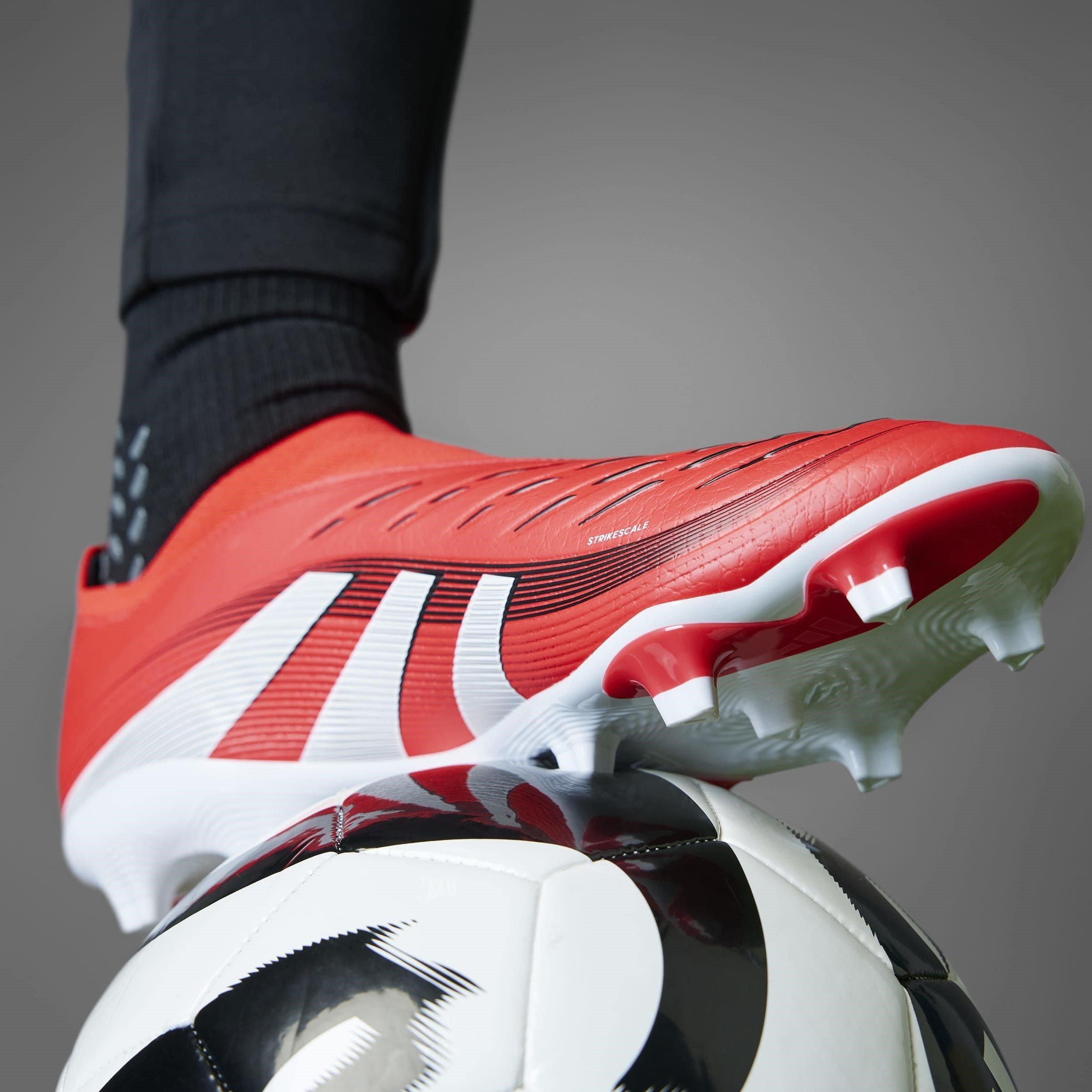 Red/White - adidas - Predator League Laceless Firm Ground Football Boots - 16