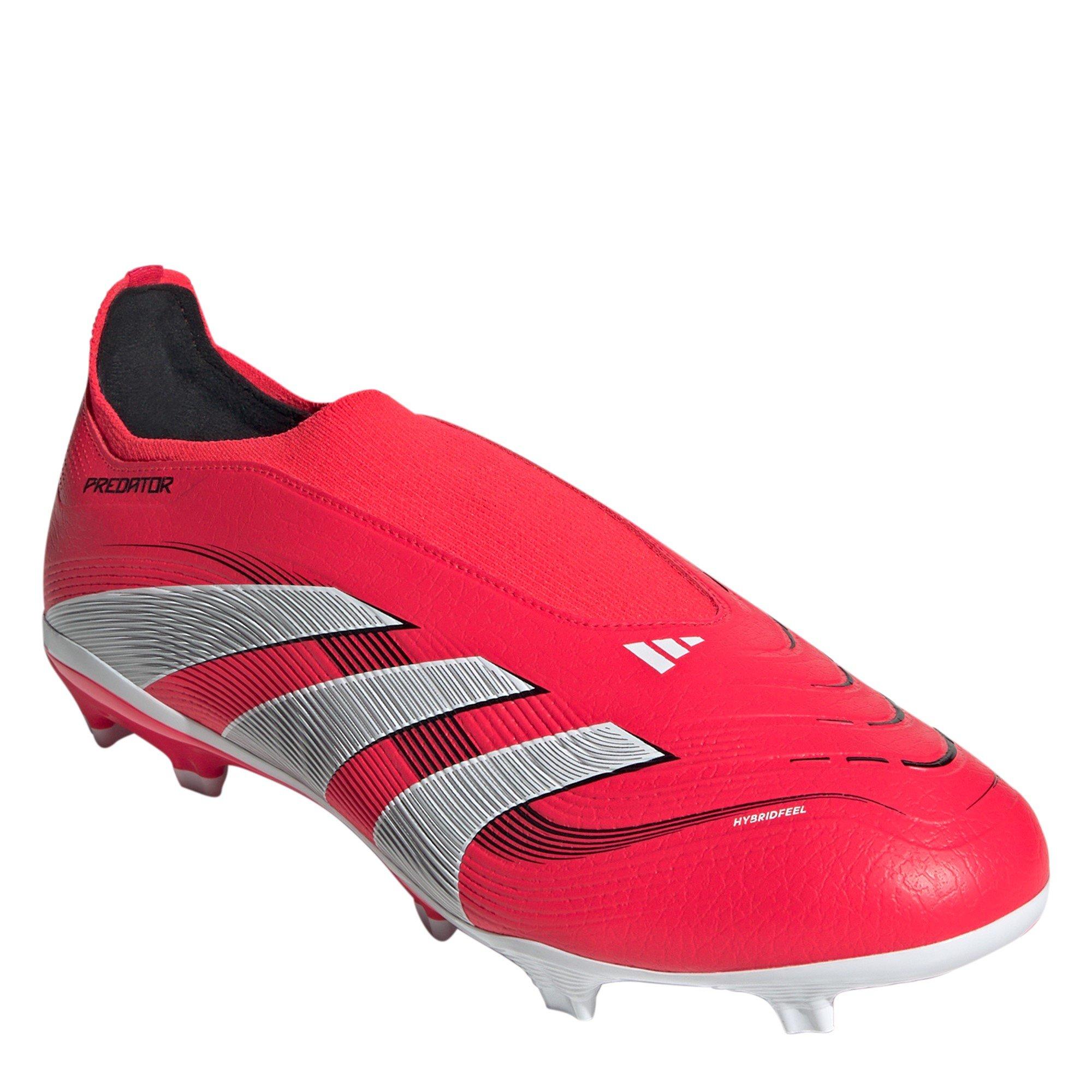 Red/White - adidas - Predator League Laceless Firm Ground Football Boots - 3
