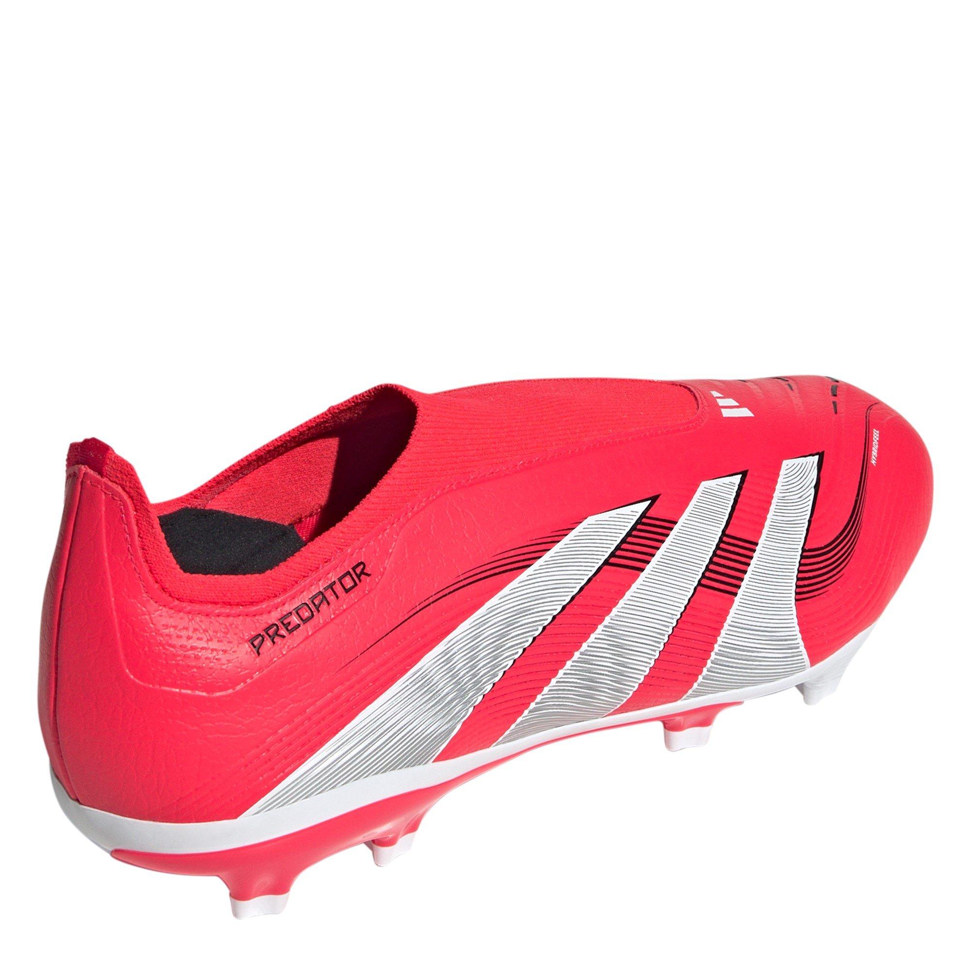 Red/White - adidas - Predator League Laceless Firm Ground Football Boots - 4