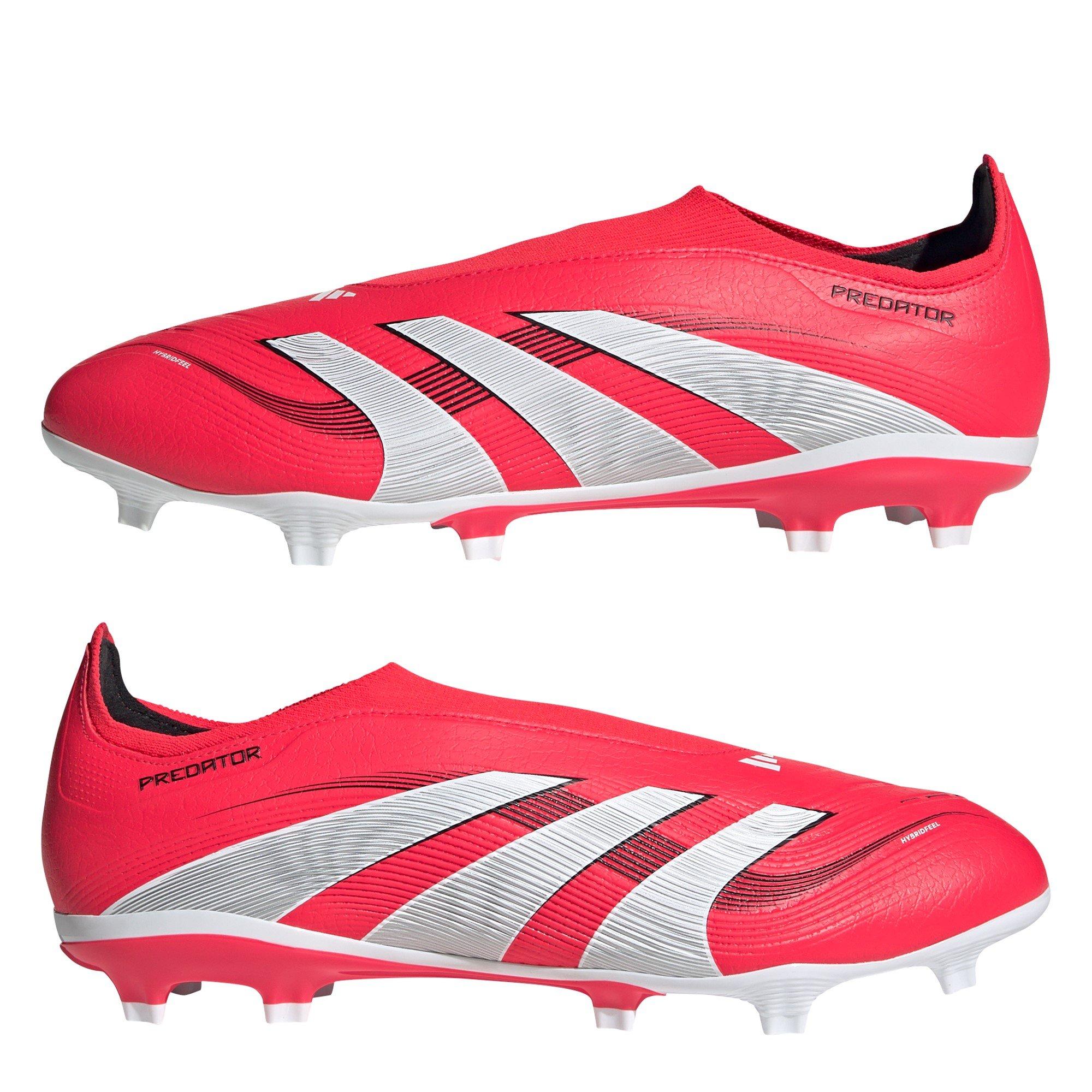 Red/White - adidas - Predator League Laceless Firm Ground Football Boots - 9