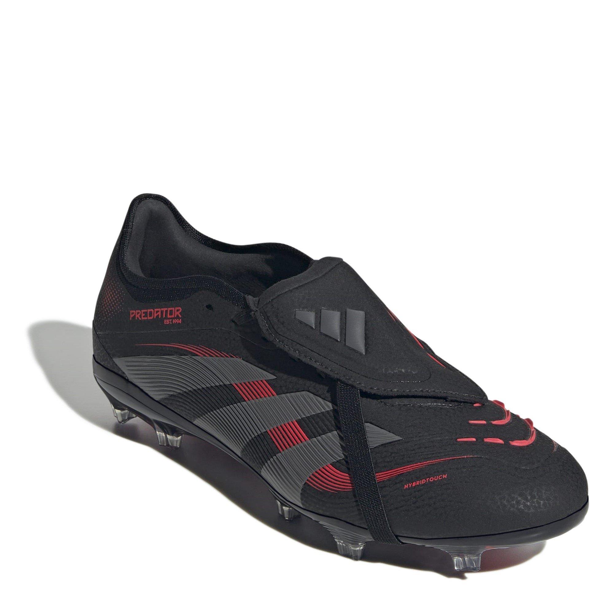 Schwarz/Grau - adidas - Predator Pro Fold-Over Tongue Firm Ground Football Boots - 3