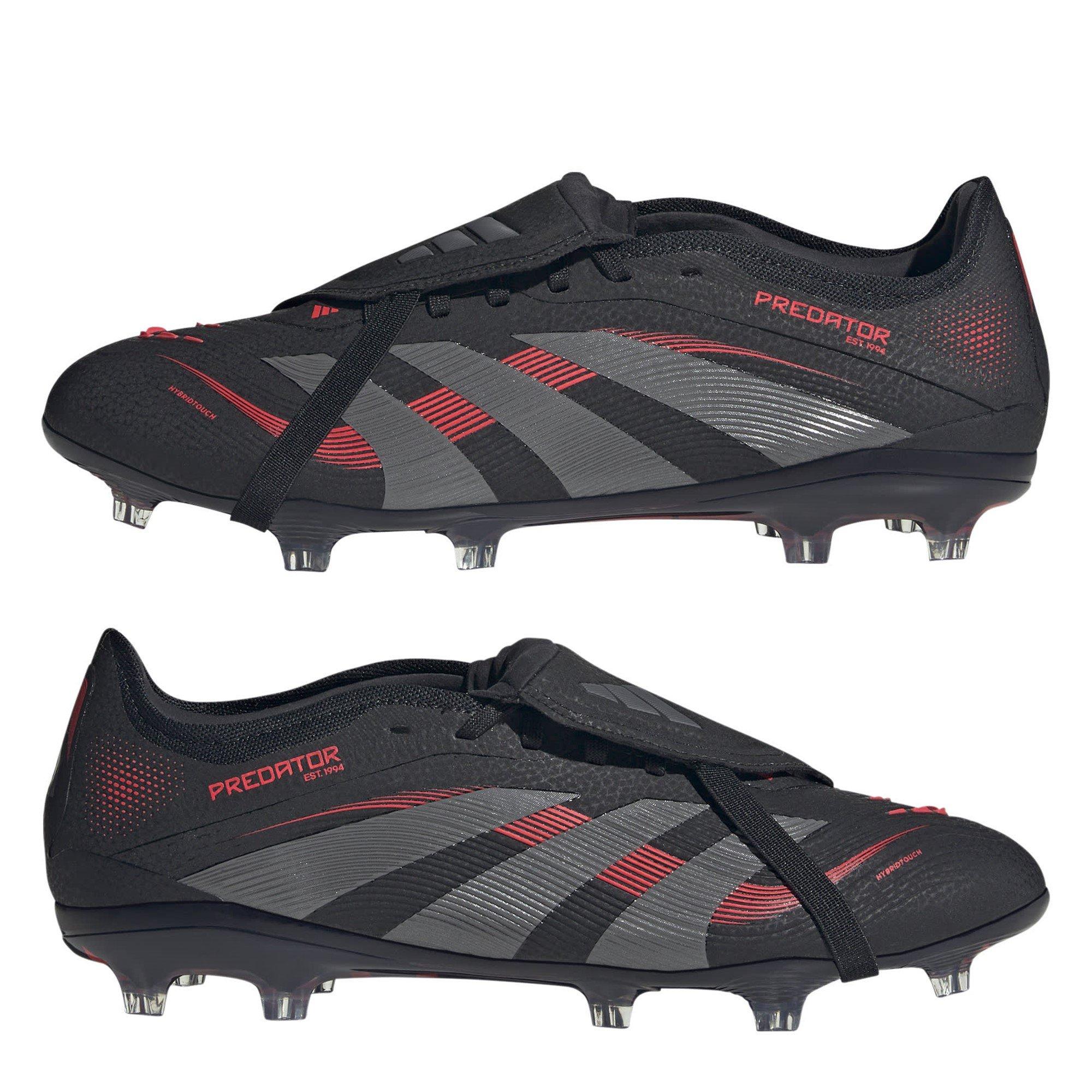 Schwarz/Grau - adidas - Predator Pro Fold-Over Tongue Firm Ground Football Boots - 9