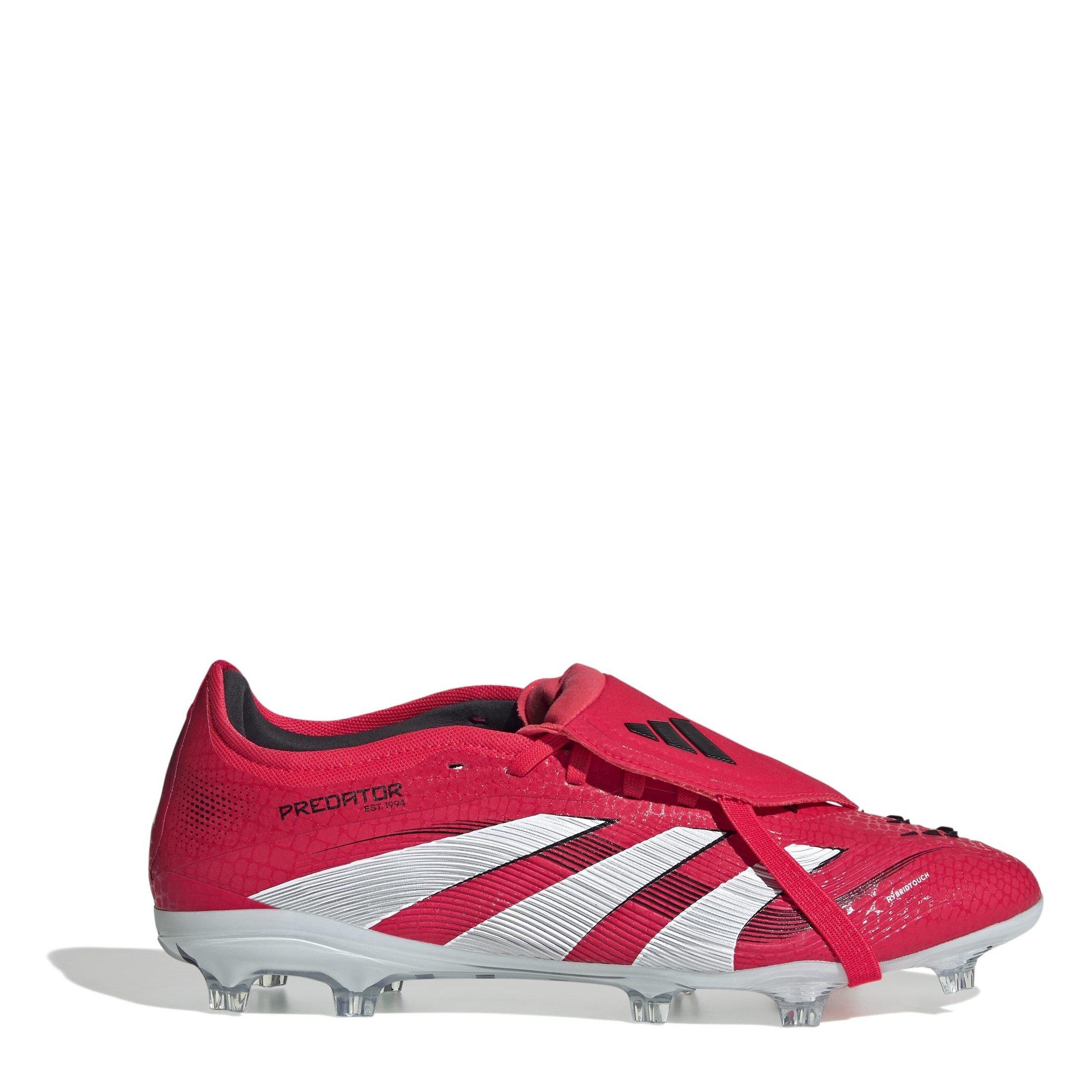 Rojo/Blanco - adidas - Predator Pro Fold-Over Tongue Firm Ground Football Boots - 1