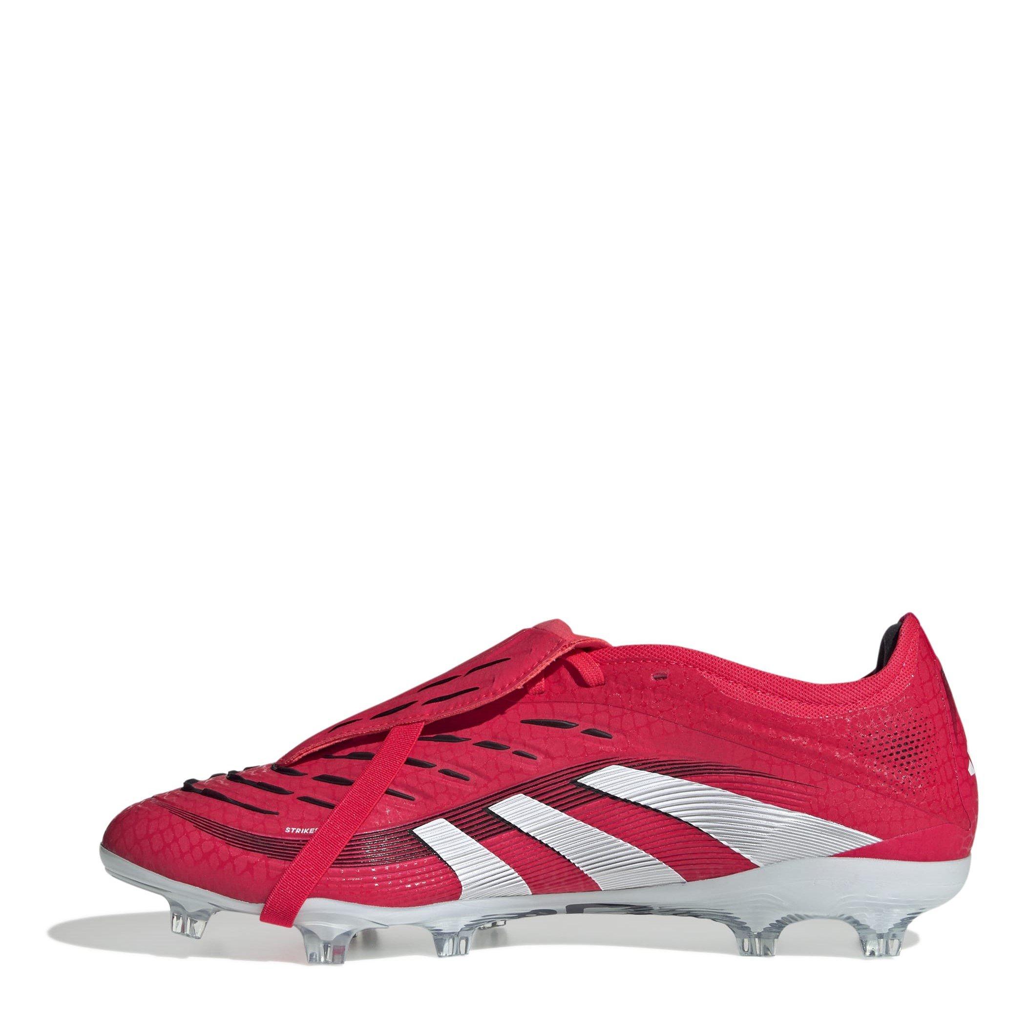 Rojo/Blanco - adidas - Predator Pro Fold-Over Tongue Firm Ground Football Boots - 2