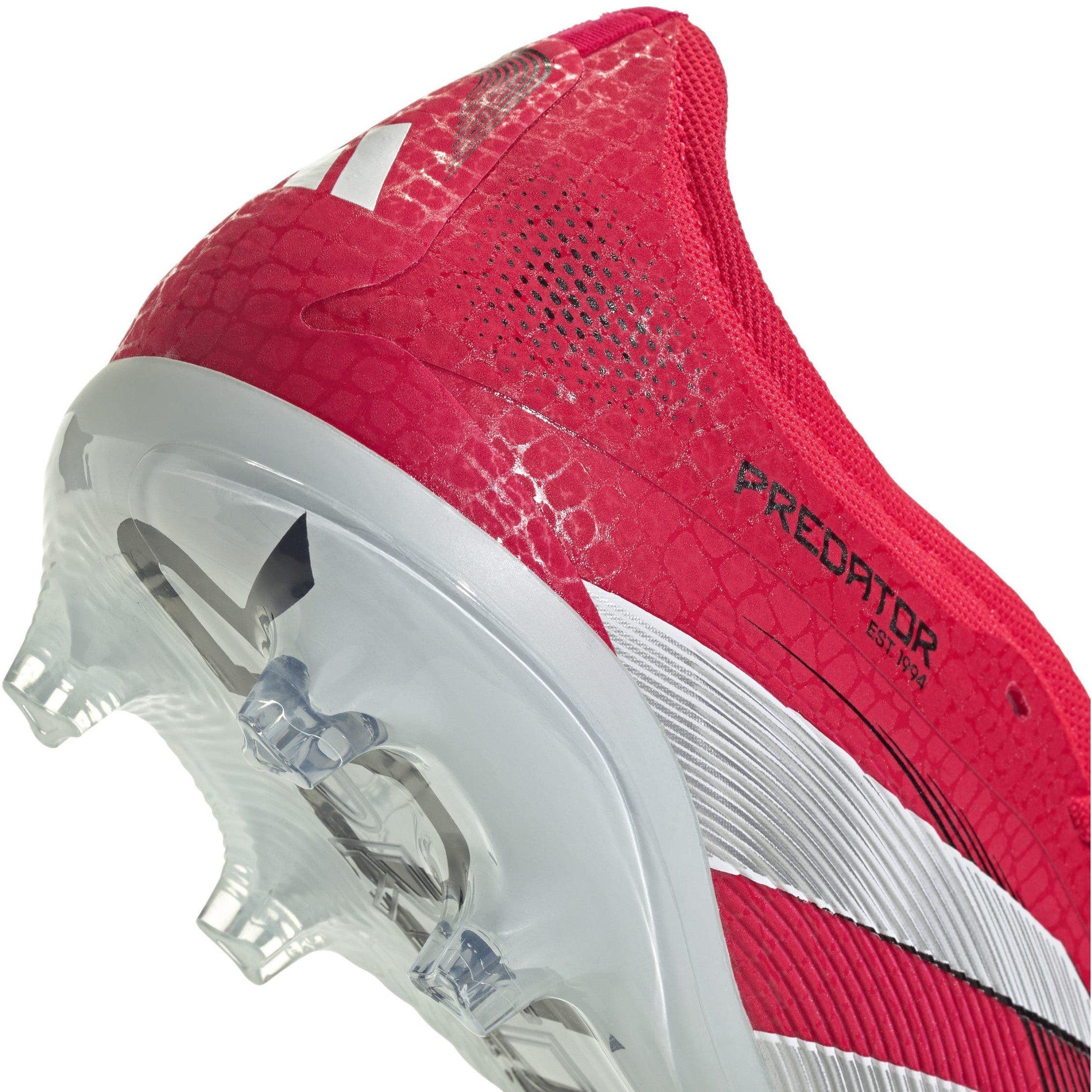 Rojo/Blanco - adidas - Predator Pro Fold-Over Tongue Firm Ground Football Boots - 8
