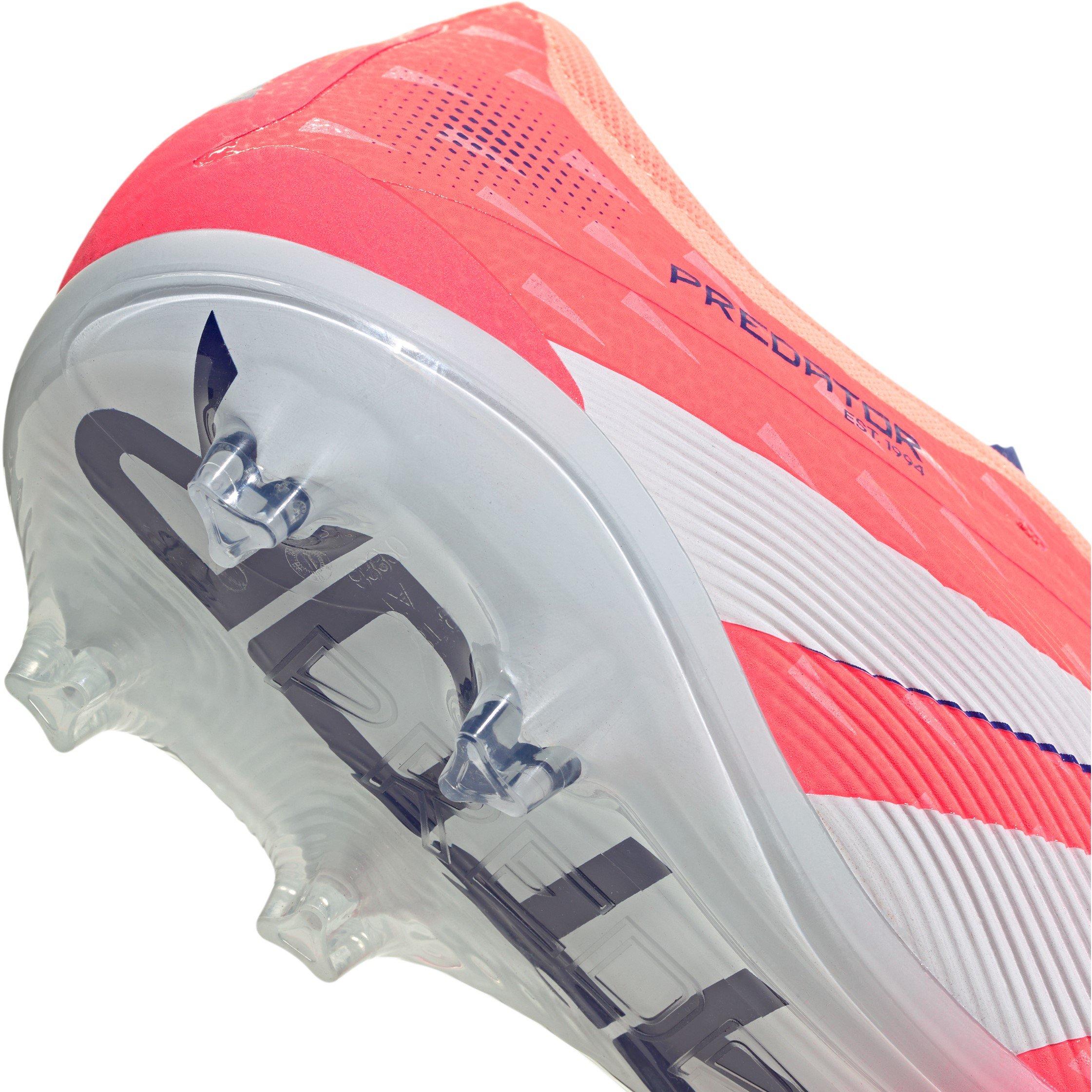 Orange/Blanc - adidas - Predator Pro Fold-Over Tongue Firm Ground Football Boots - 7