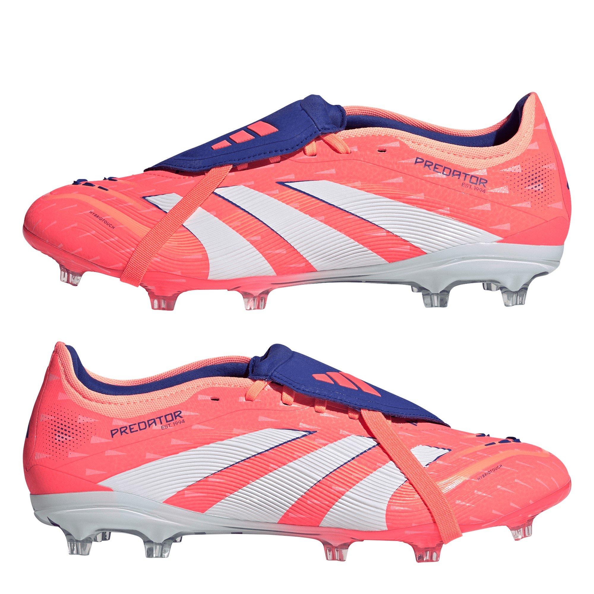Orange/Blanc - adidas - Predator Pro Fold-Over Tongue Firm Ground Football Boots - 9