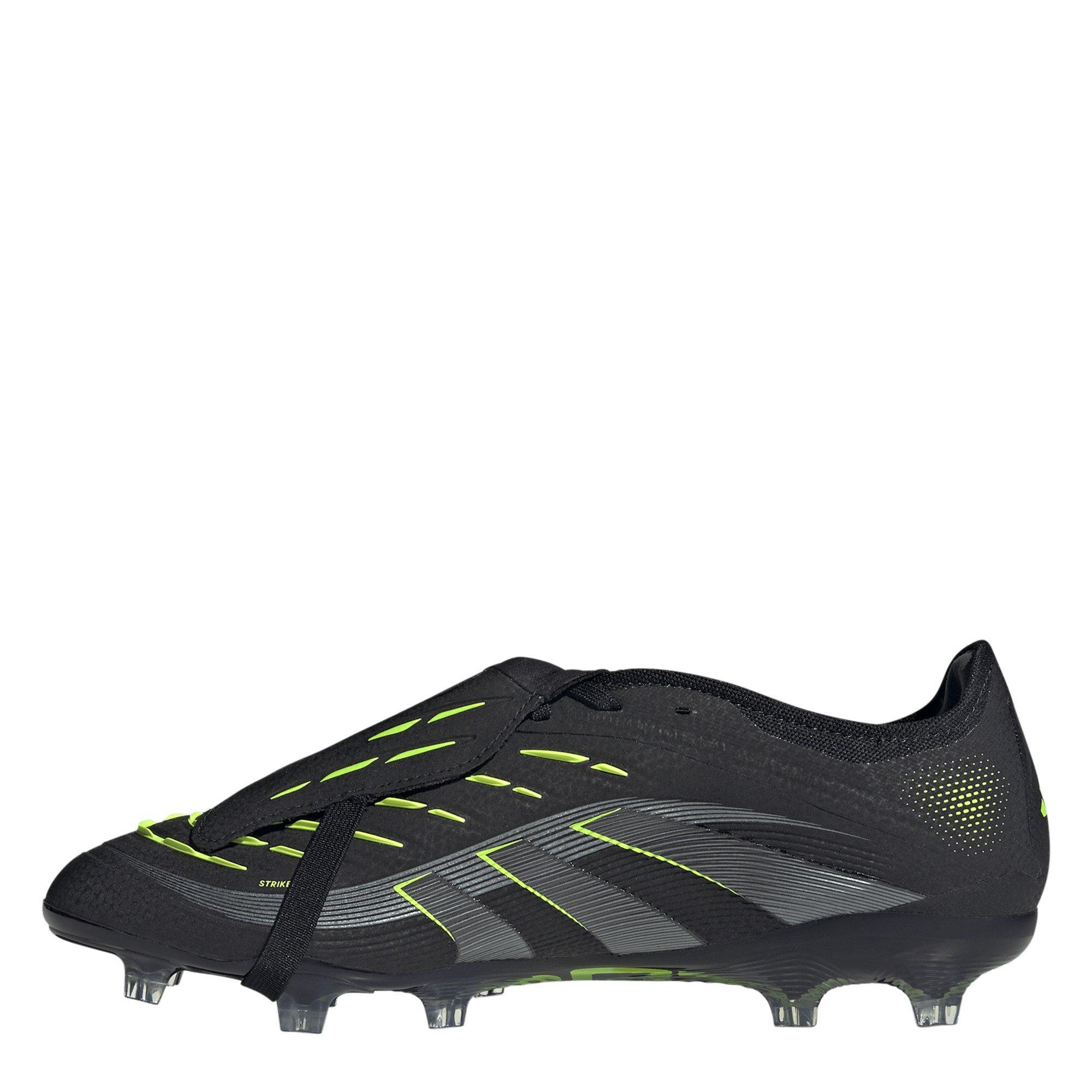 Noir/Citron - adidas - Predator Pro Fold-Over Tongue Firm Ground Football Boots - 2