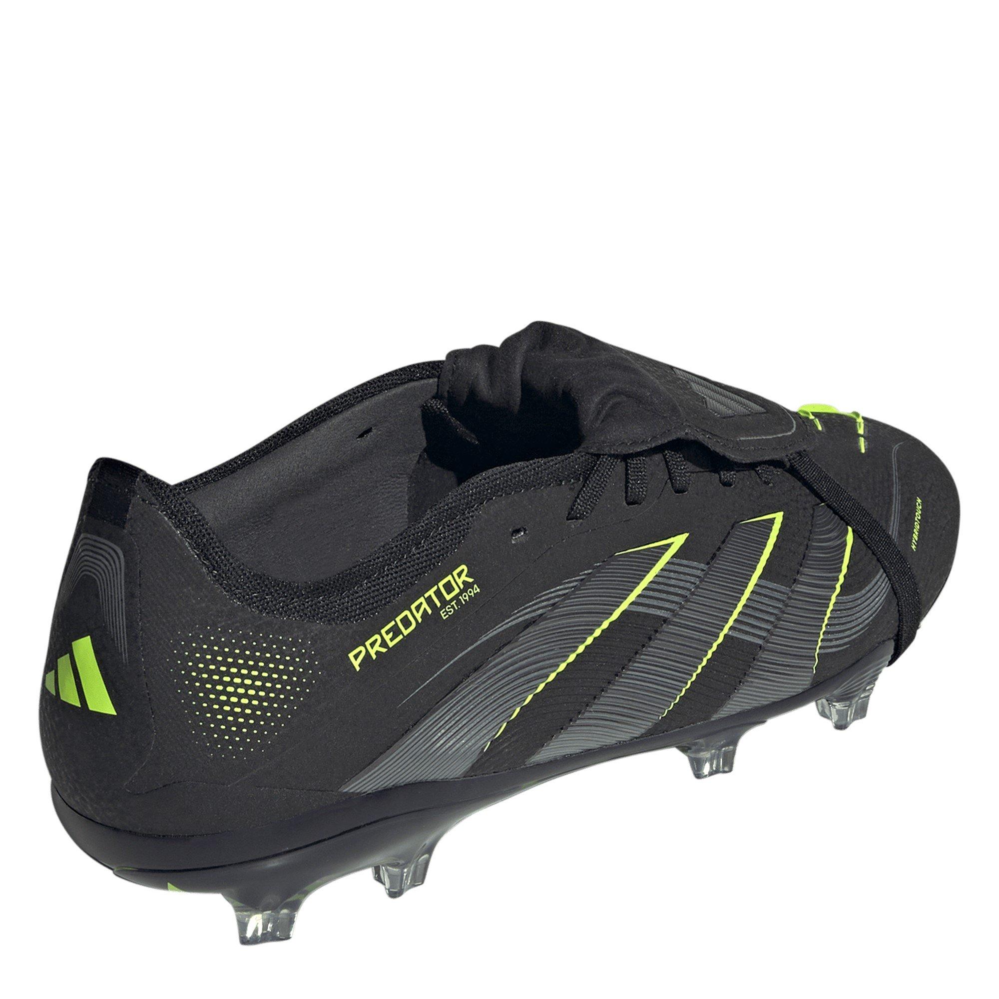 Noir/Citron - adidas - Predator Pro Fold-Over Tongue Firm Ground Football Boots - 4