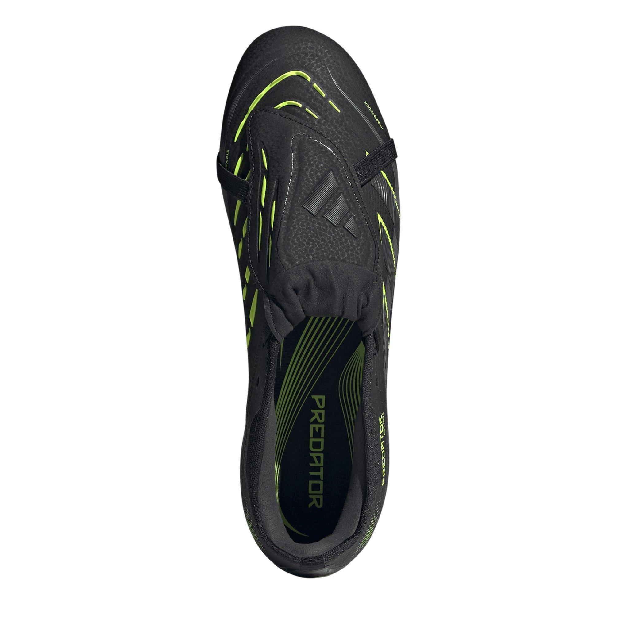 Noir/Citron - adidas - Predator Pro Fold-Over Tongue Firm Ground Football Boots - 5