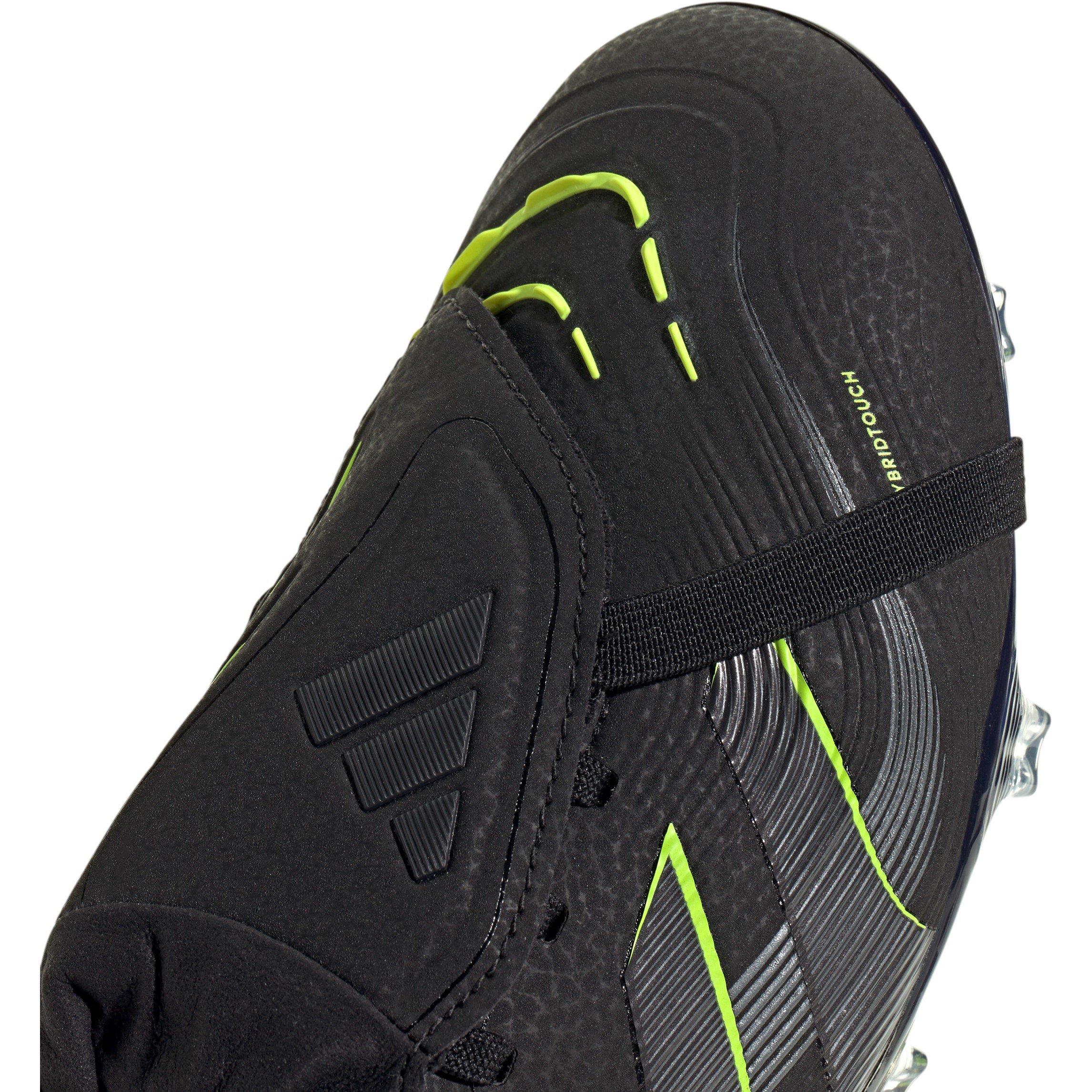 Noir/Citron - adidas - Predator Pro Fold-Over Tongue Firm Ground Football Boots - 7