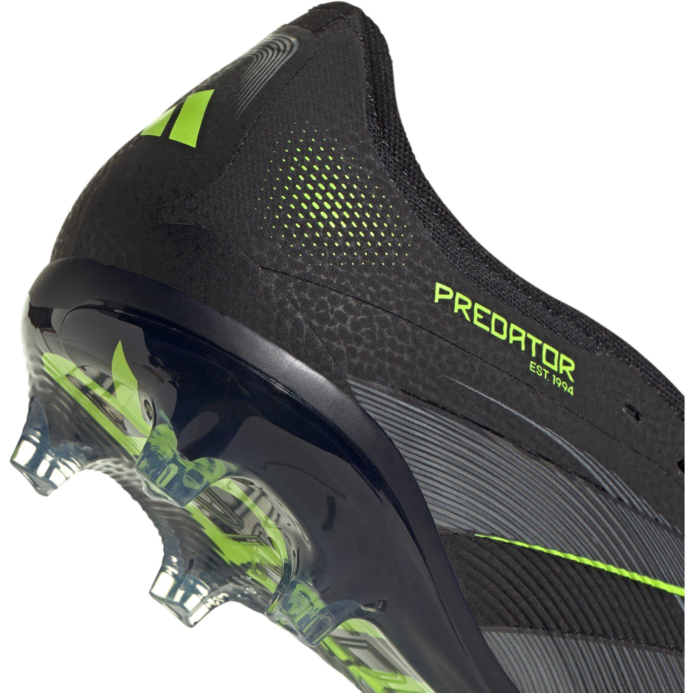 Noir/Citron - adidas - Predator Pro Fold-Over Tongue Firm Ground Football Boots - 8