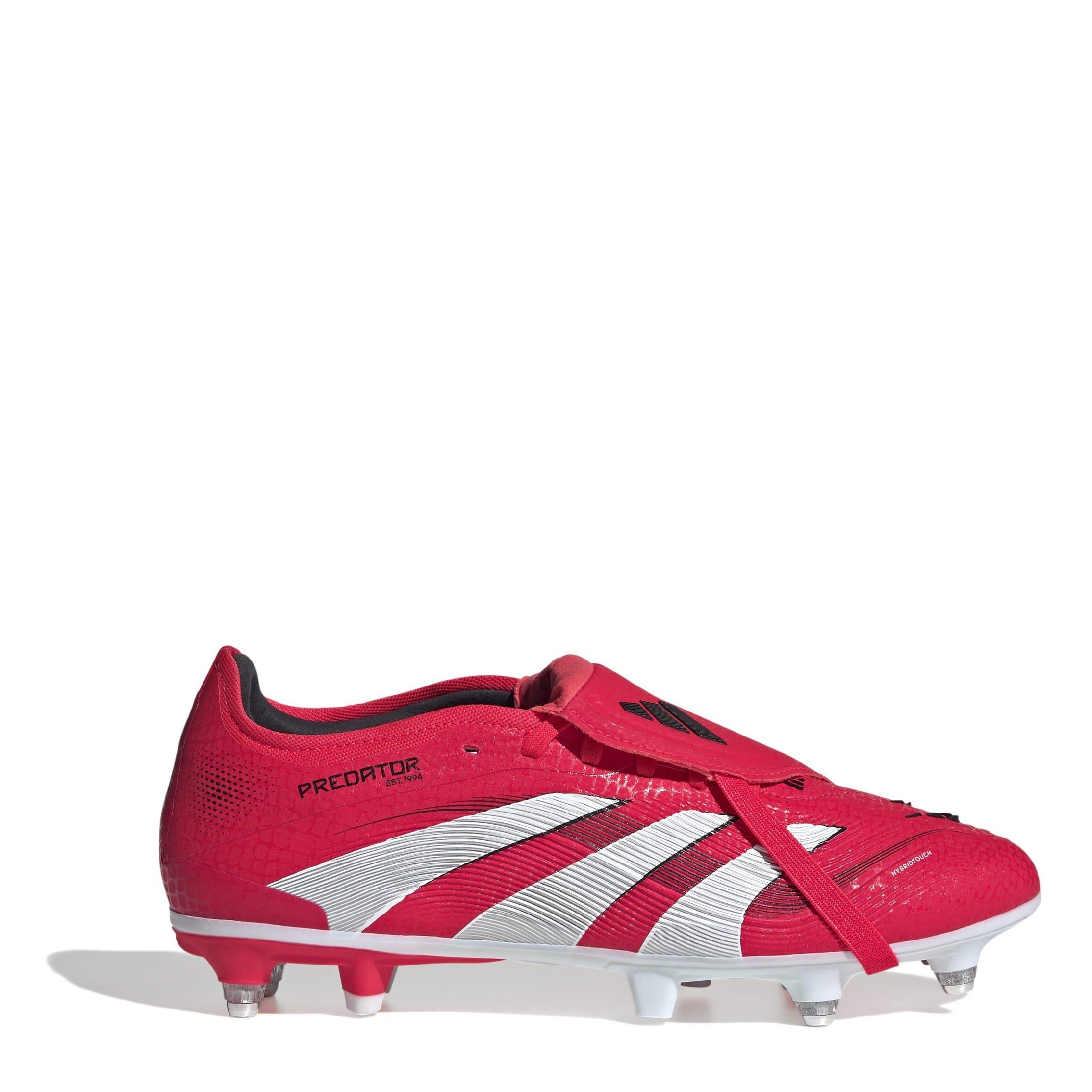 Red/White - adidas - Predator Pro Fold-Over Tongue Soft Ground Football Boots - 1