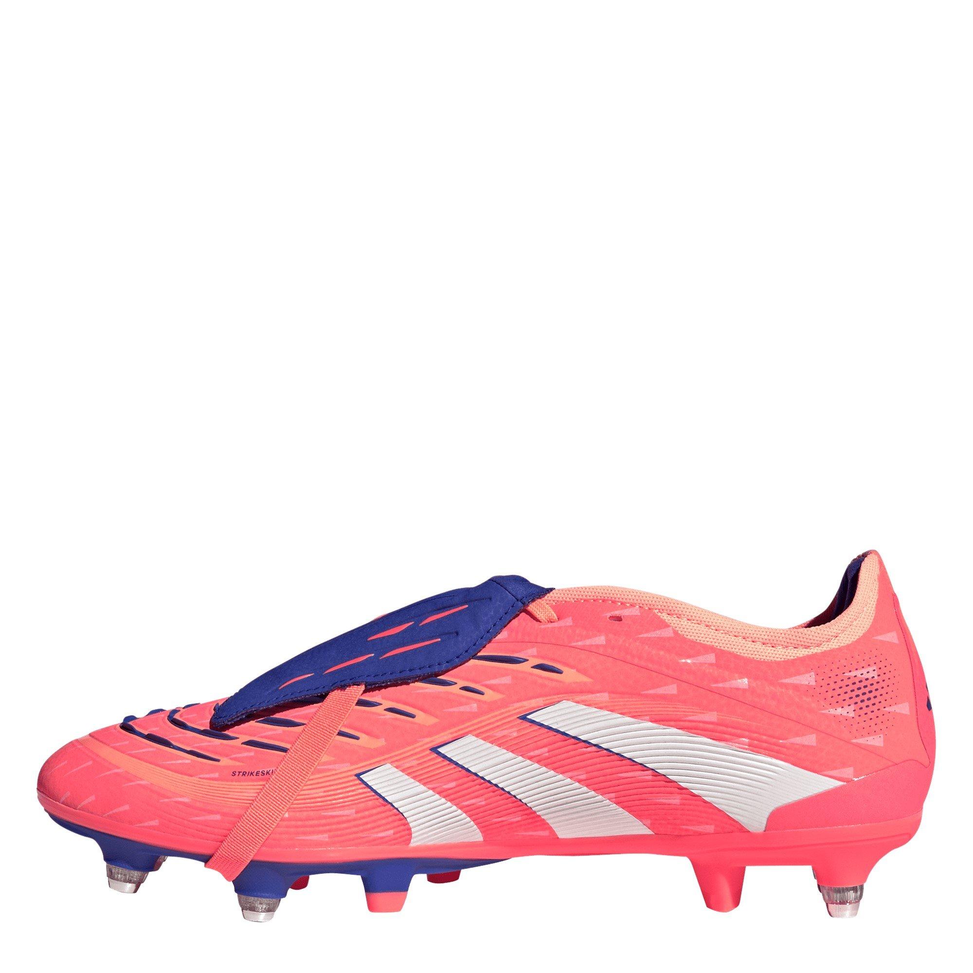 Orange/Hvid - adidas - Predator Pro Fold-Over Tongue Soft Ground Football Boots - 2