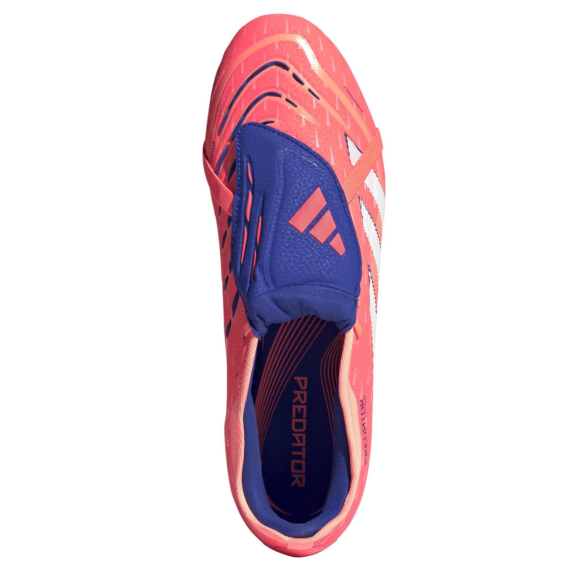 Orange/Hvid - adidas - Predator Pro Fold-Over Tongue Soft Ground Football Boots - 5