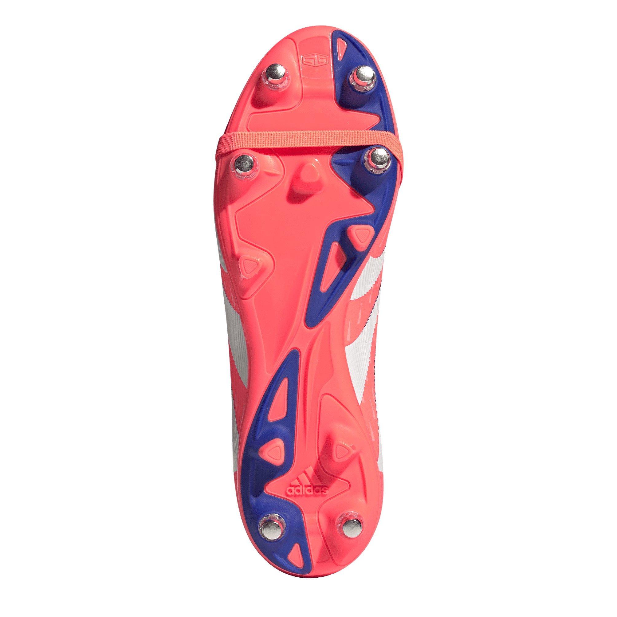Orange/Hvid - adidas - Predator Pro Fold-Over Tongue Soft Ground Football Boots - 6