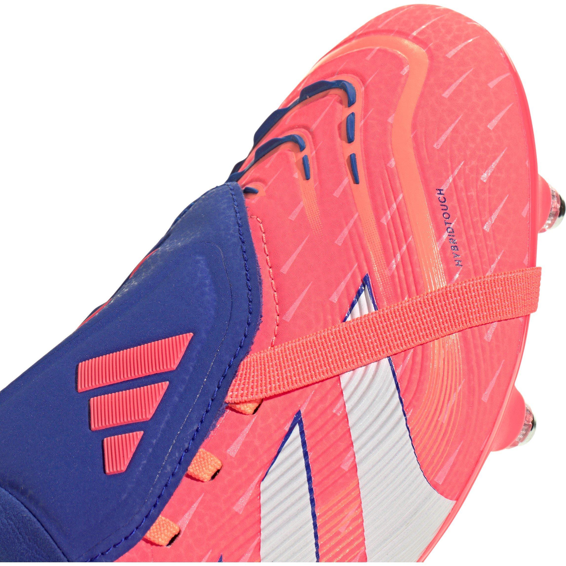 Orange/Hvid - adidas - Predator Pro Fold-Over Tongue Soft Ground Football Boots - 7