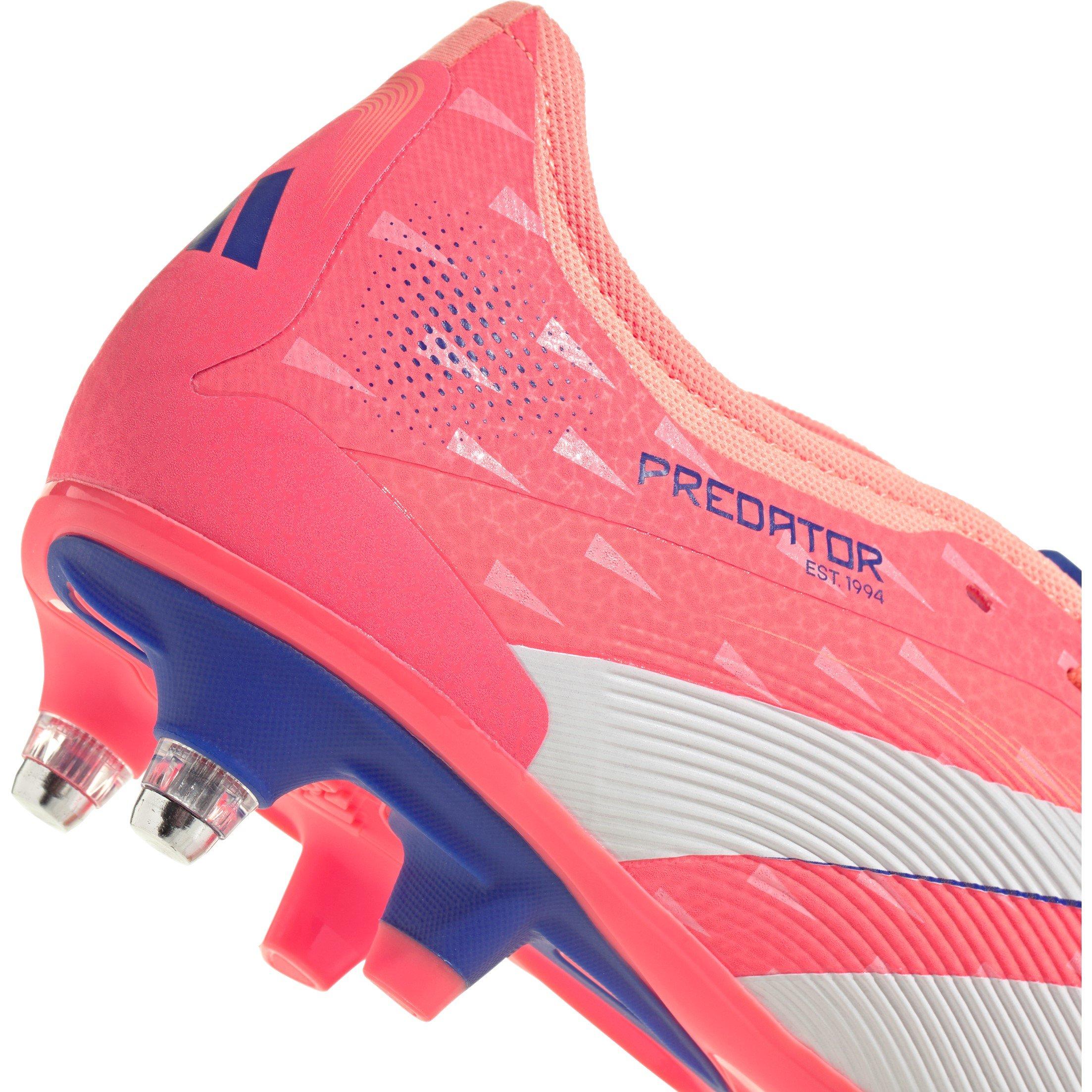 Orange/Hvid - adidas - Predator Pro Fold-Over Tongue Soft Ground Football Boots - 8