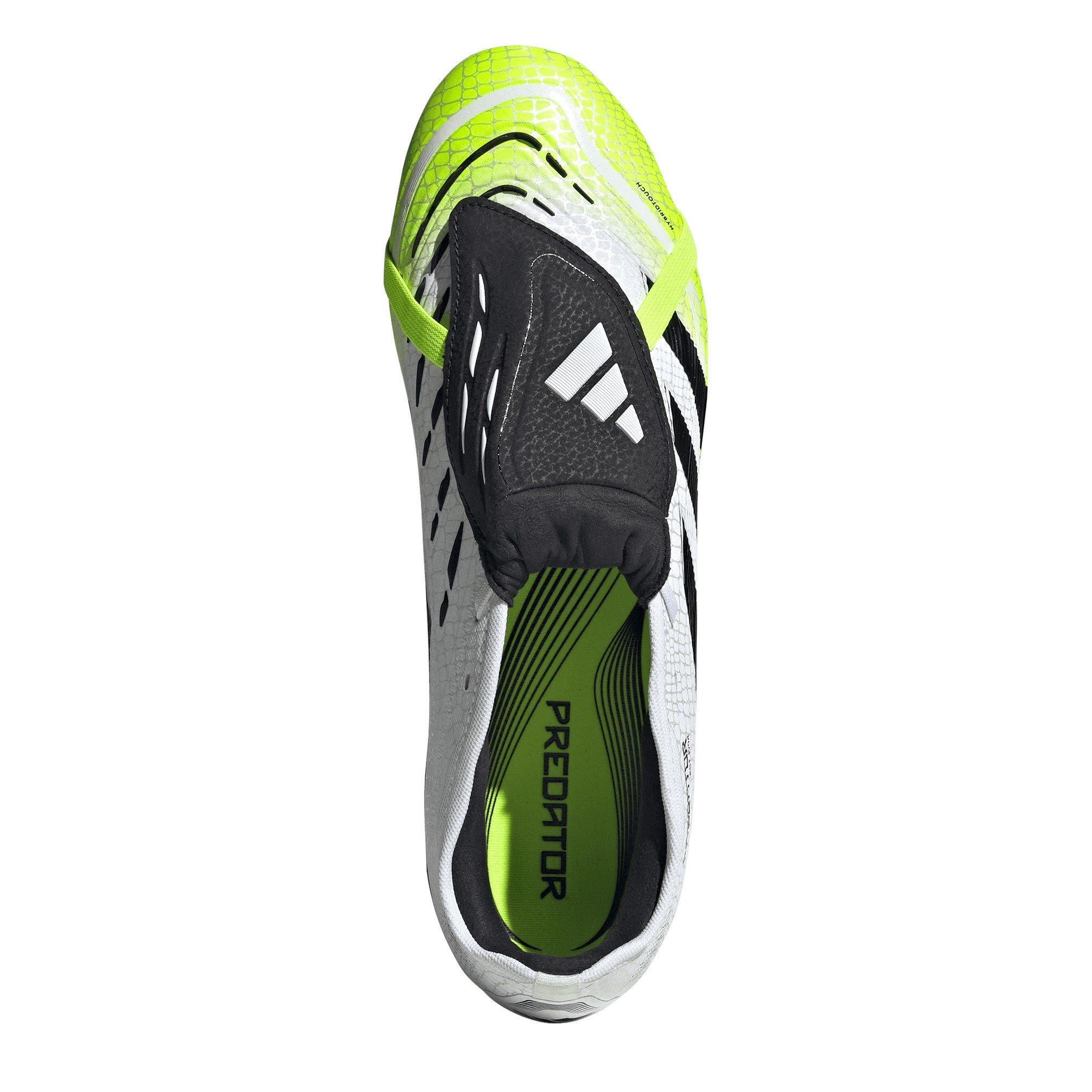 White/Blk/Lemon - adidas - Predator Pro Fold-Over Tongue Soft Ground Football Boots - 5