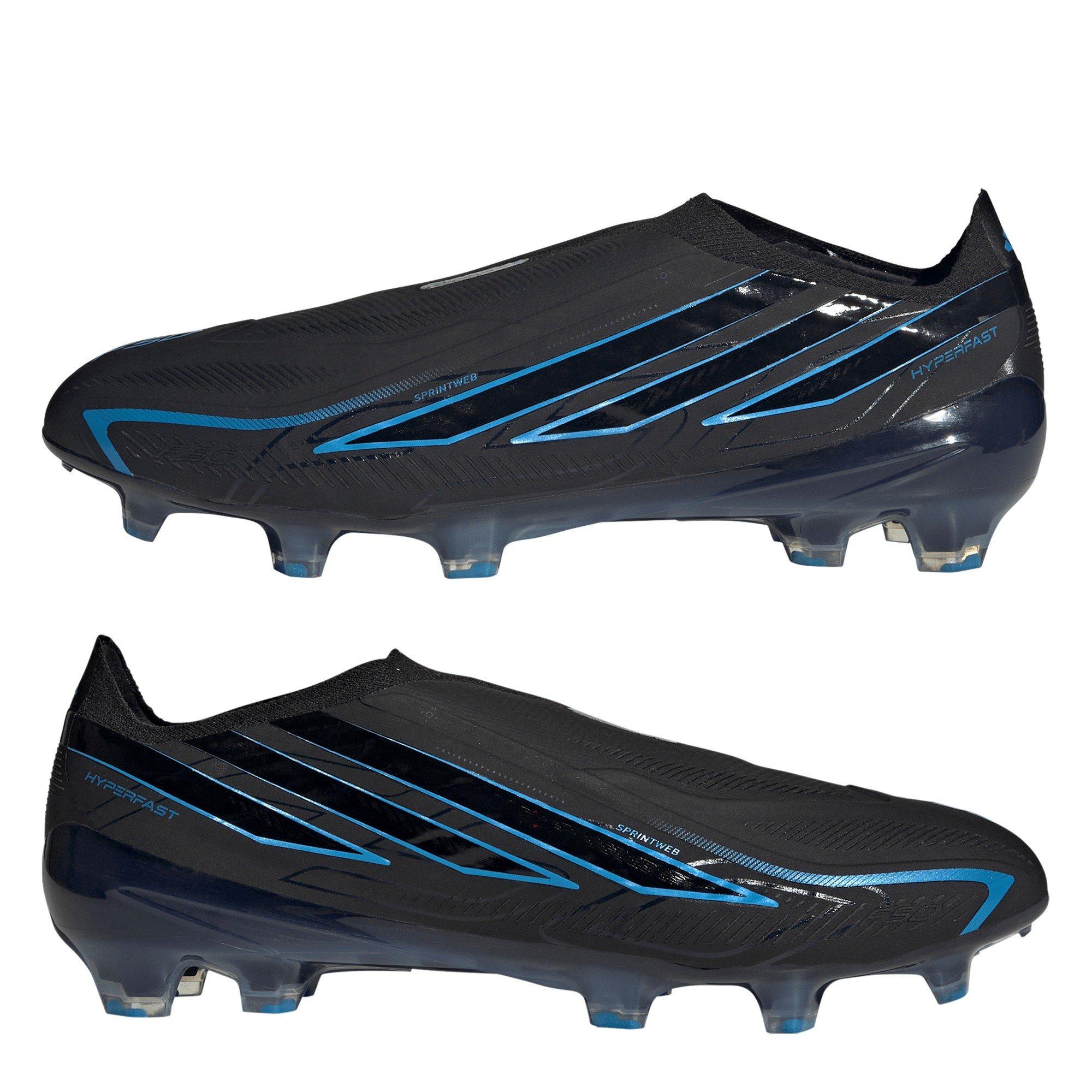 Black/Blue - adidas - F50 Hyperfast Elite Laceless Firm Ground Football Boots Mens - 11