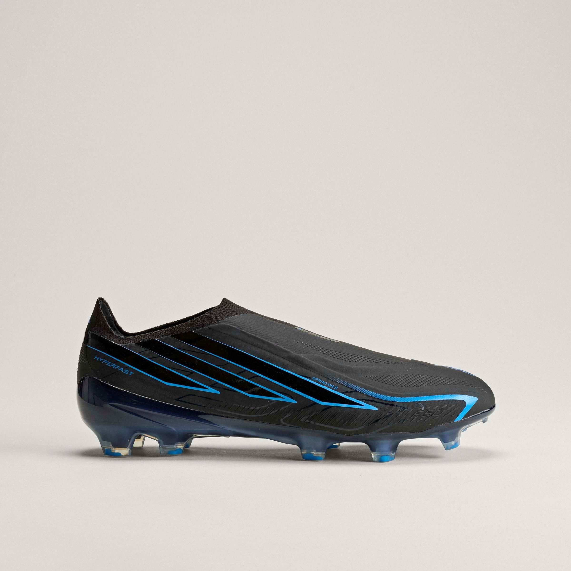 Black/Blue - adidas - F50 Hyperfast Elite Laceless Firm Ground Football Boots Mens - 12