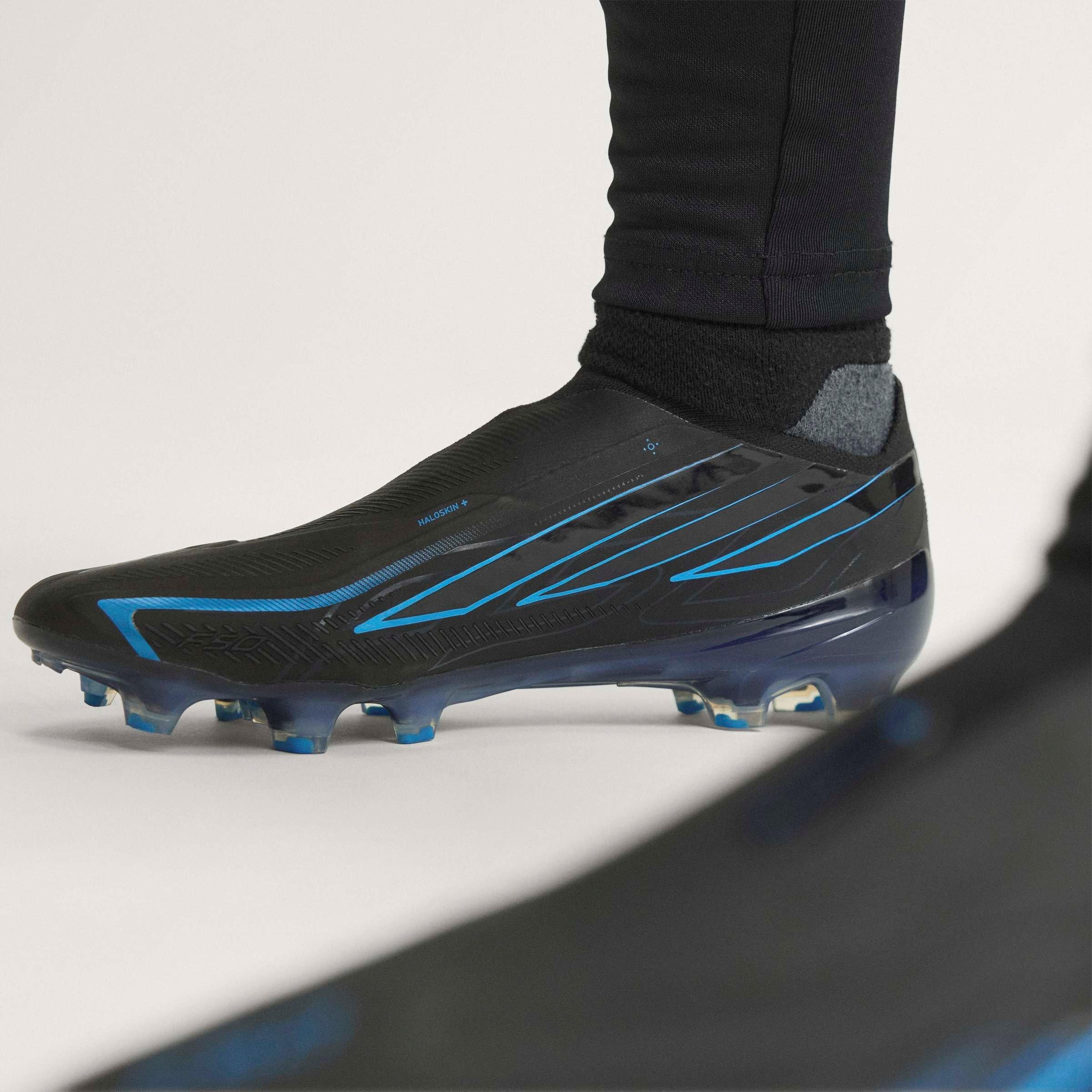 Black/Blue - adidas - F50 Hyperfast Elite Laceless Firm Ground Football Boots Mens - 15