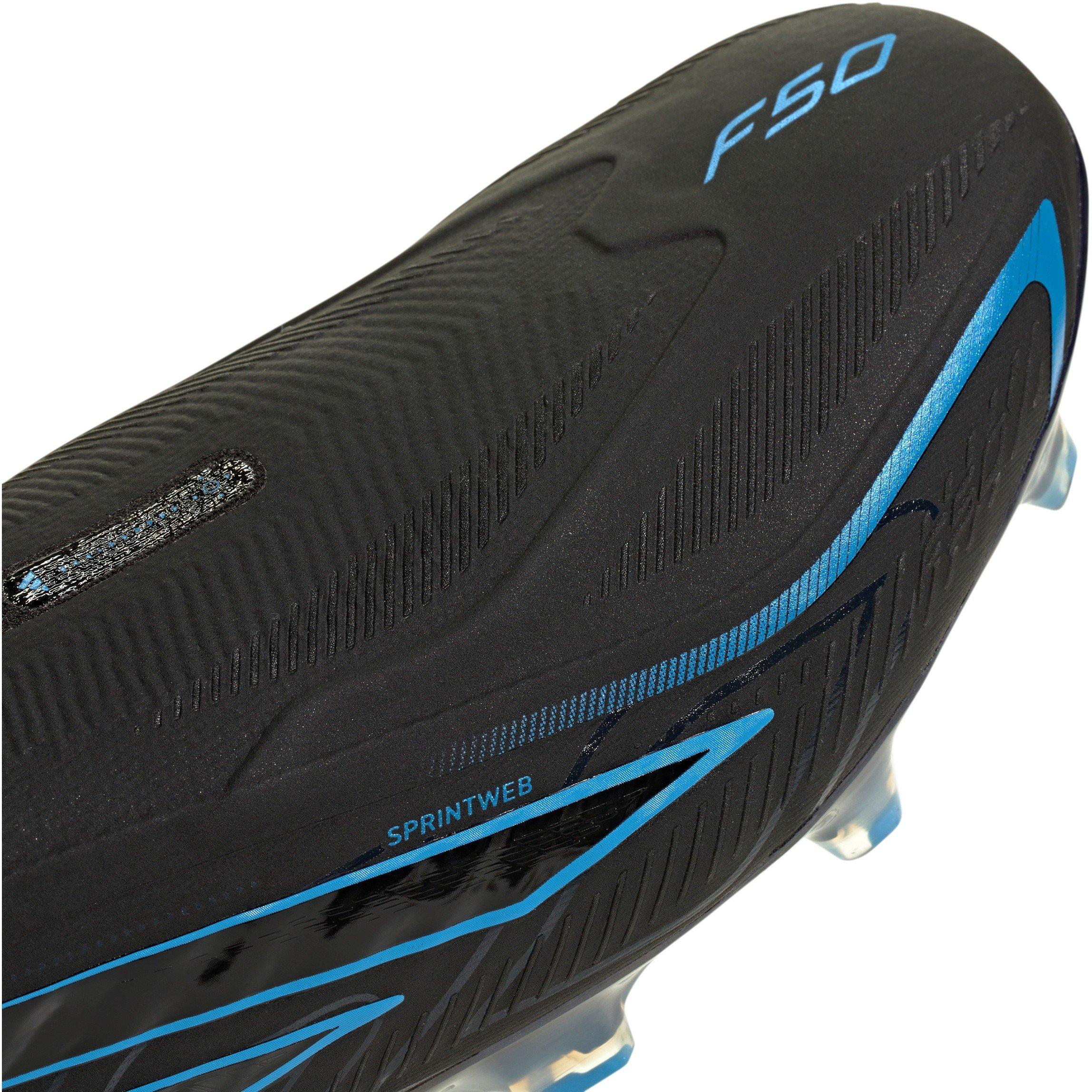 Black/Blue - adidas - F50 Hyperfast Elite Laceless Firm Ground Football Boots Mens - 9