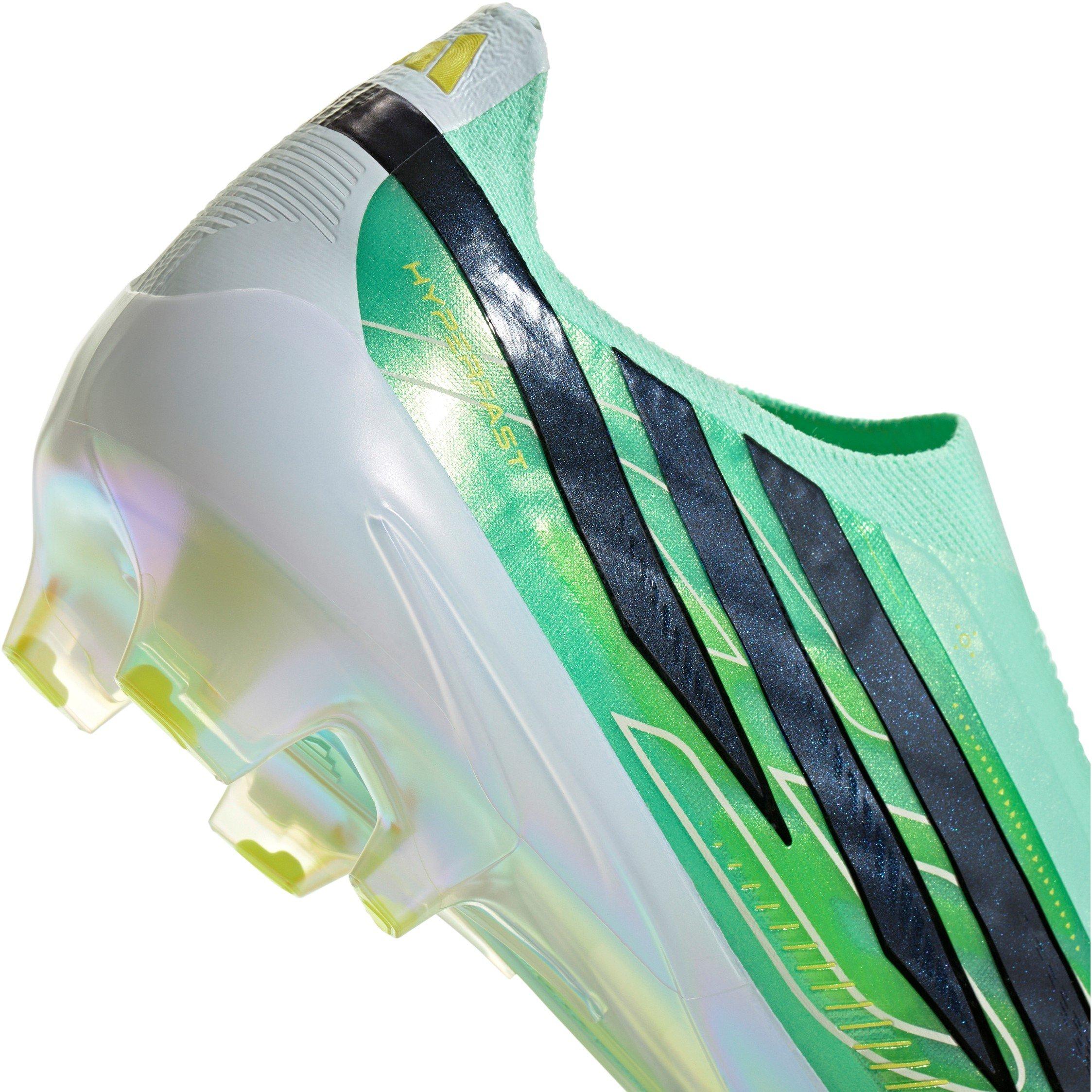 Mint/Black - adidas - Men's F50 Hyperfast Elite Laceless Firm-Ground Football Boots - 8