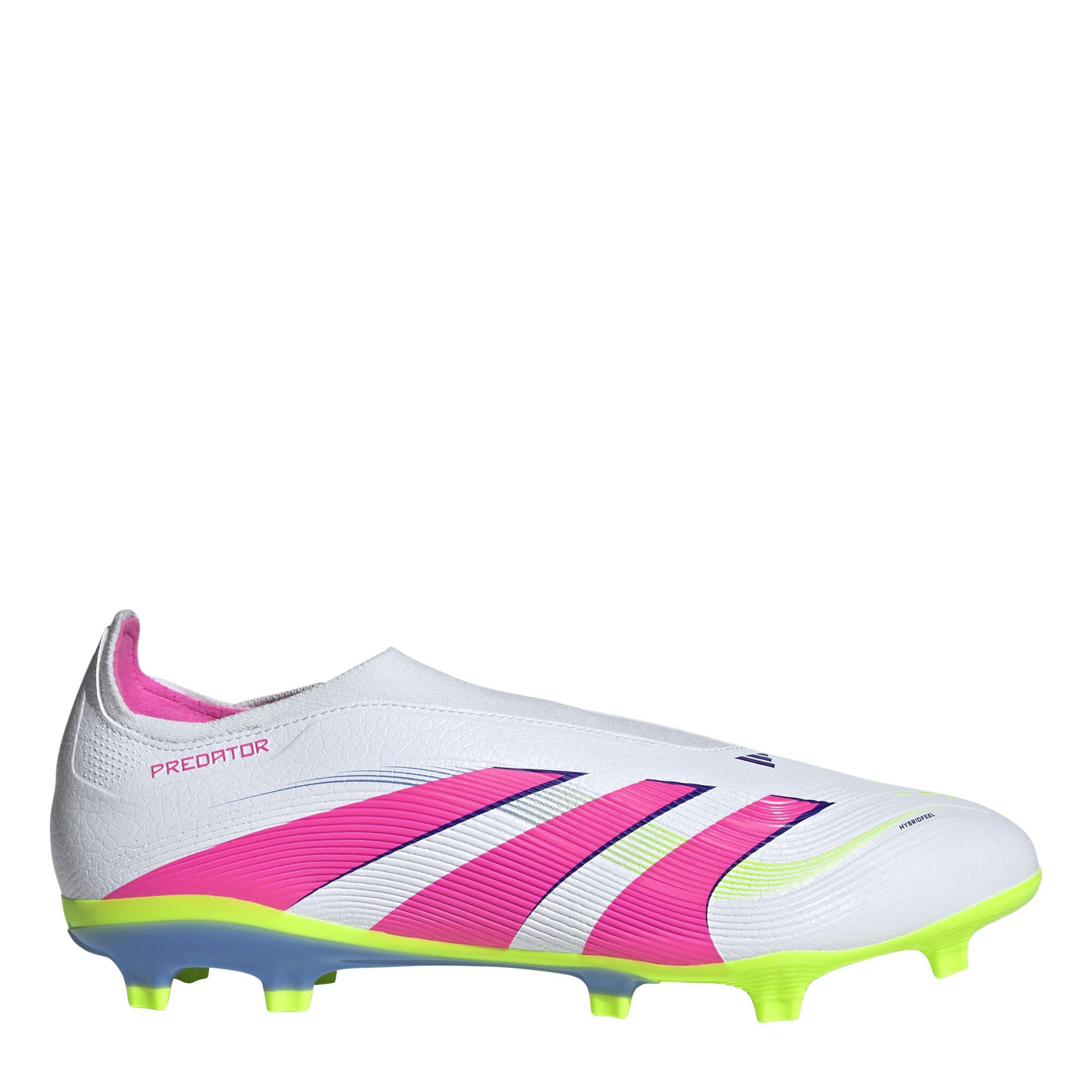 Adidas  Adults Firm Ground Football Boots - Wht/Pink/Lem - 9.5 (44)
