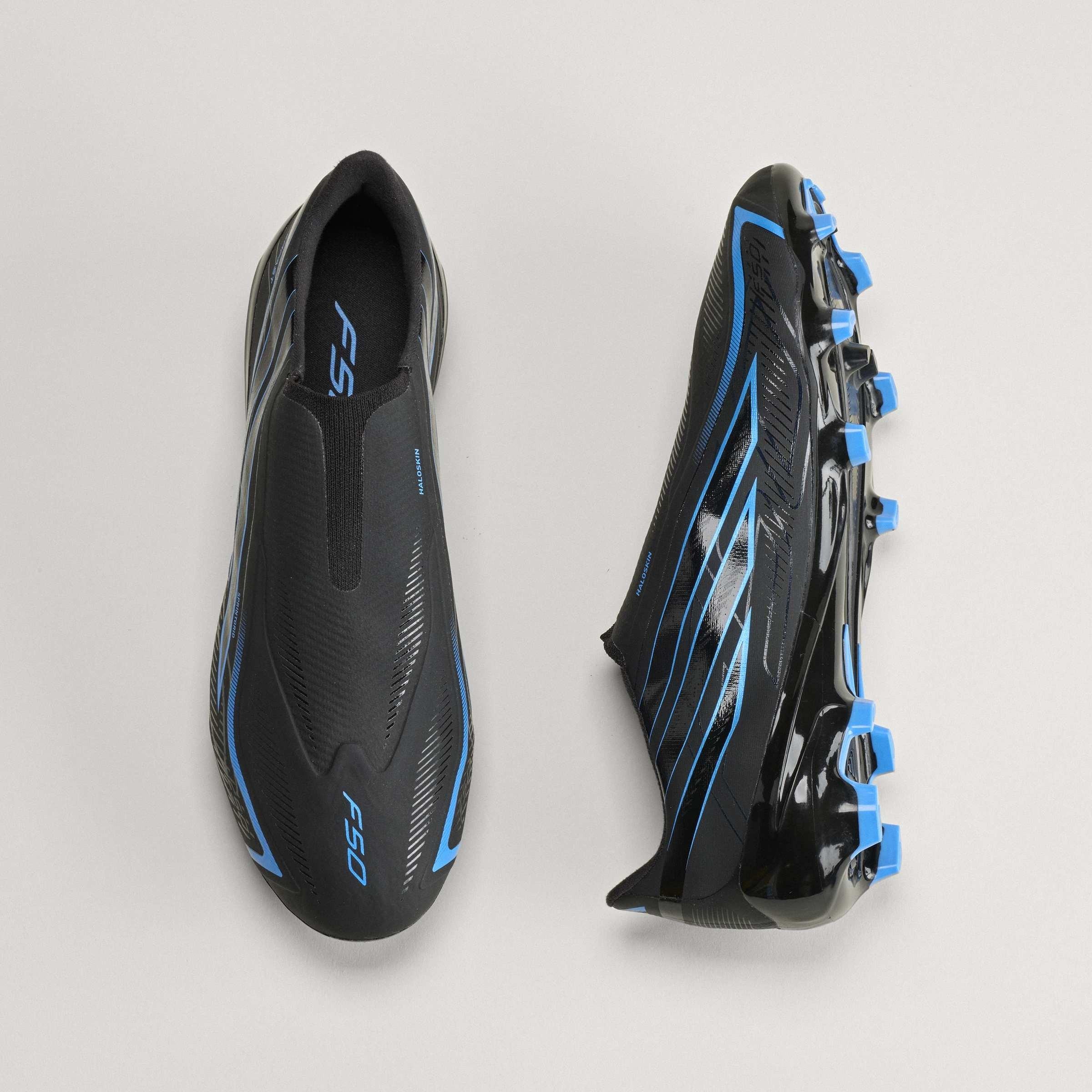 Black/Blue - adidas - F50 Hyperfast League Laceless Firm Ground Football Boots Mens - 11