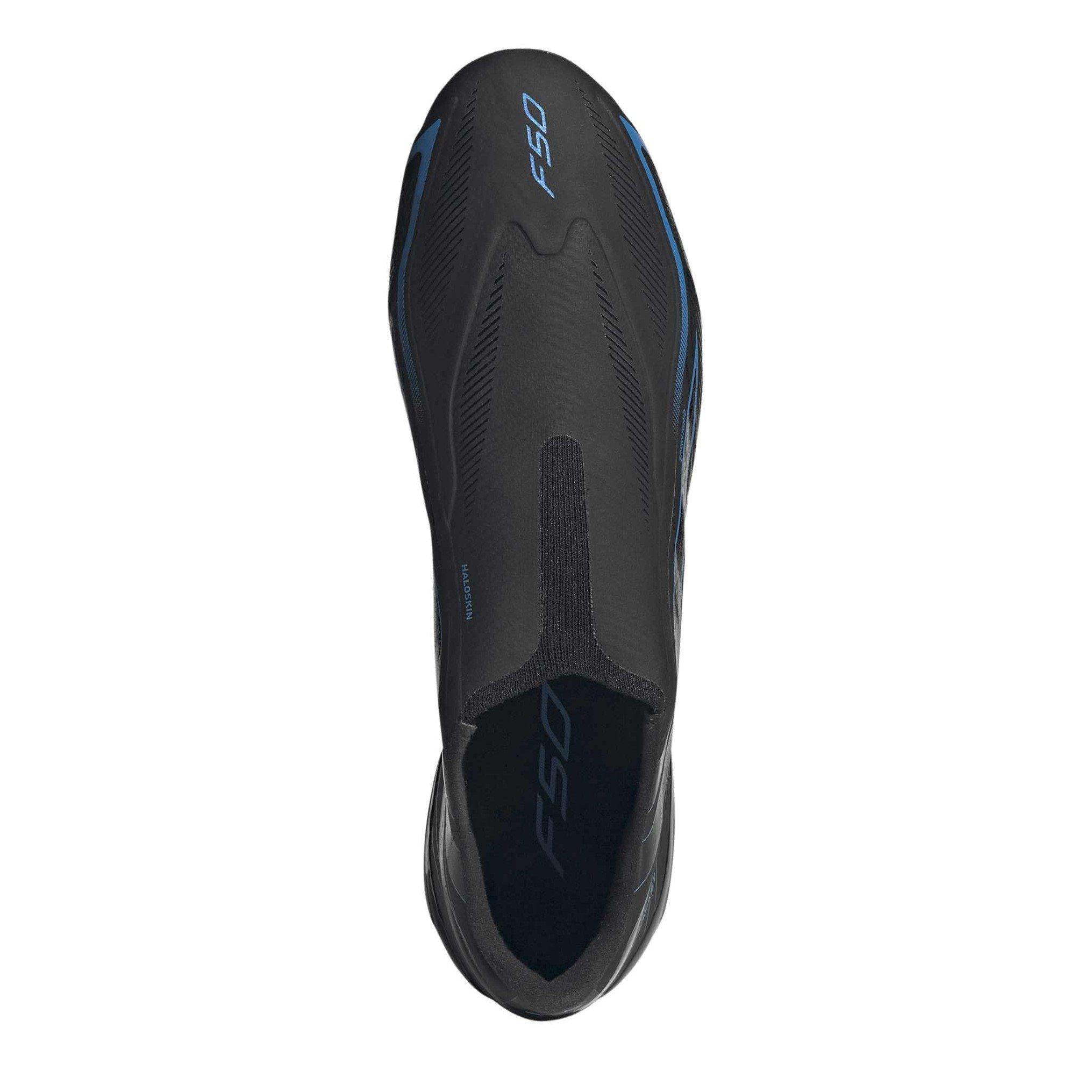 Black/Blue - adidas - F50 Hyperfast League Laceless Firm Ground Football Boots Mens - 5