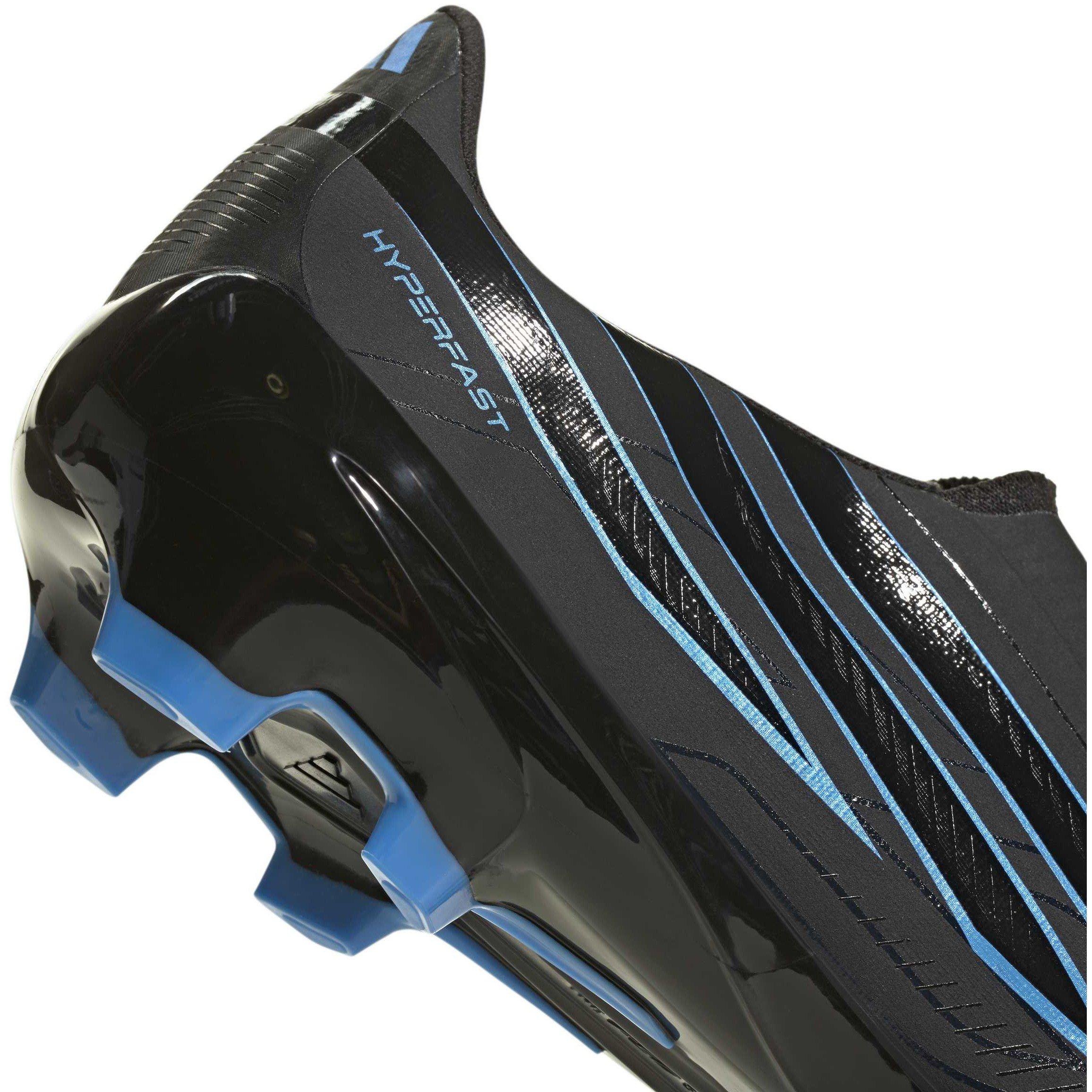 Black/Blue - adidas - F50 Hyperfast League Laceless Firm Ground Football Boots Mens - 7