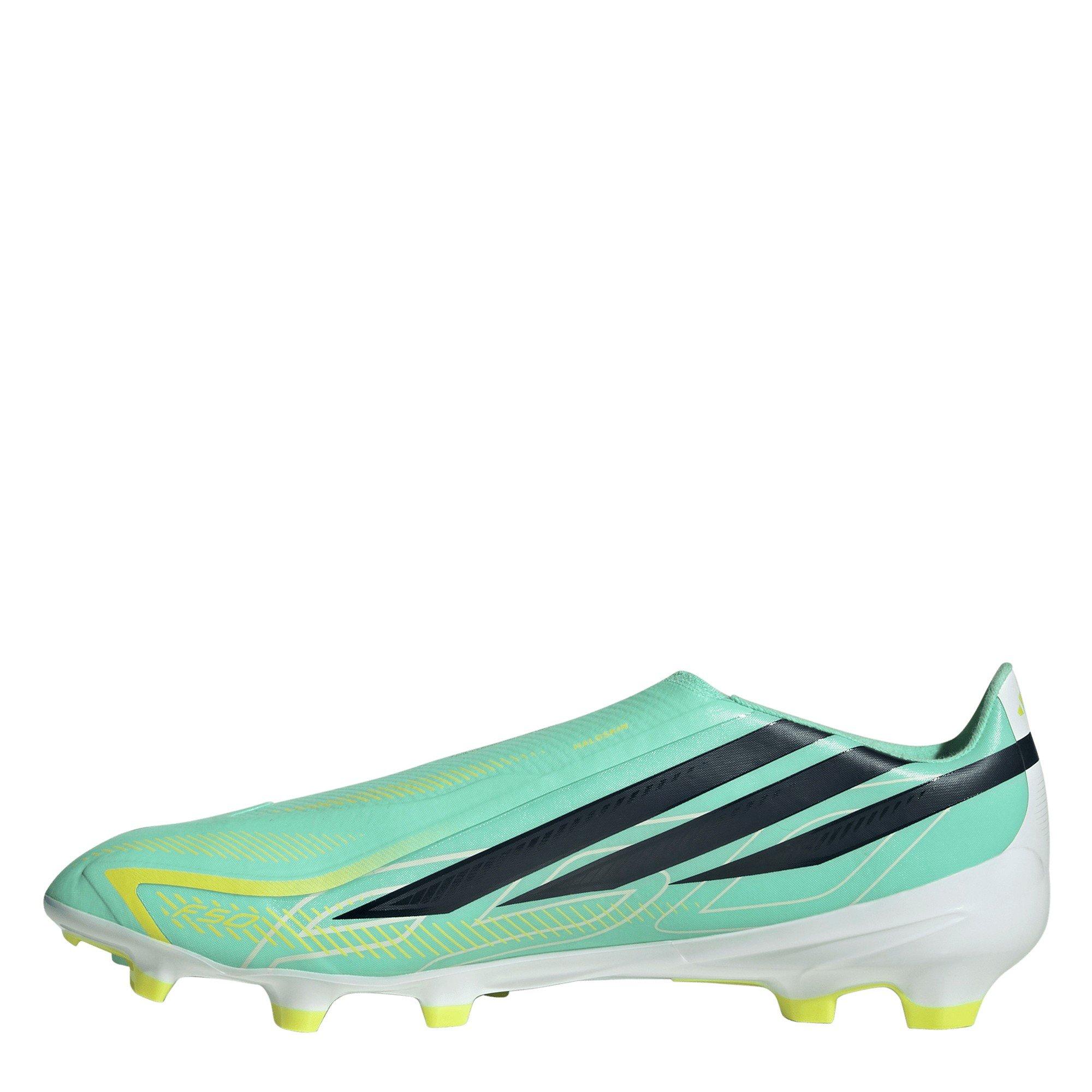 Mint/Black - adidas - Men's F50 League Laceless Firm Ground Football Boots - 2