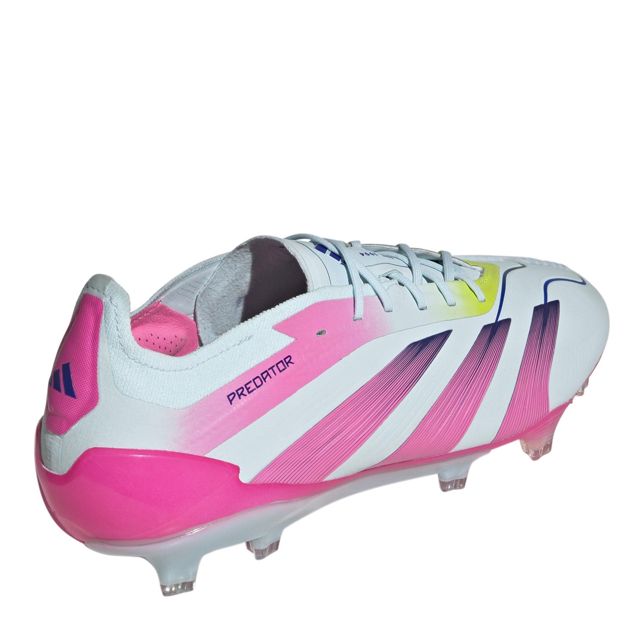 Blue/Pink/Yel - adidas - Predator Elite Fg Firm Ground Football Boots Unisex Adults - 4