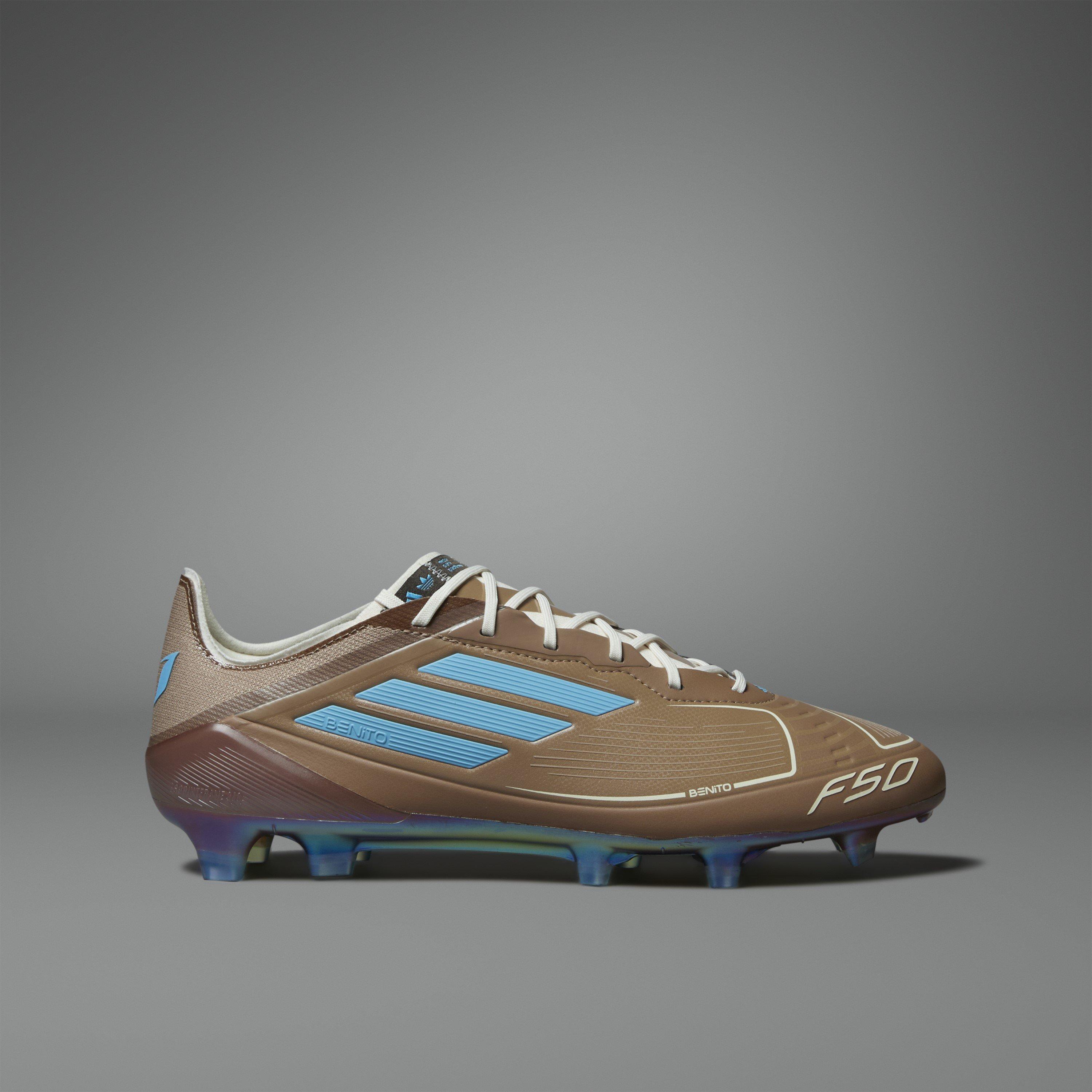 Crdbrd/Crm/Cyan - adidas - F50 Messi Elite Fg Leo X Bb Firm Ground Football Boots Unisex Adults - 12