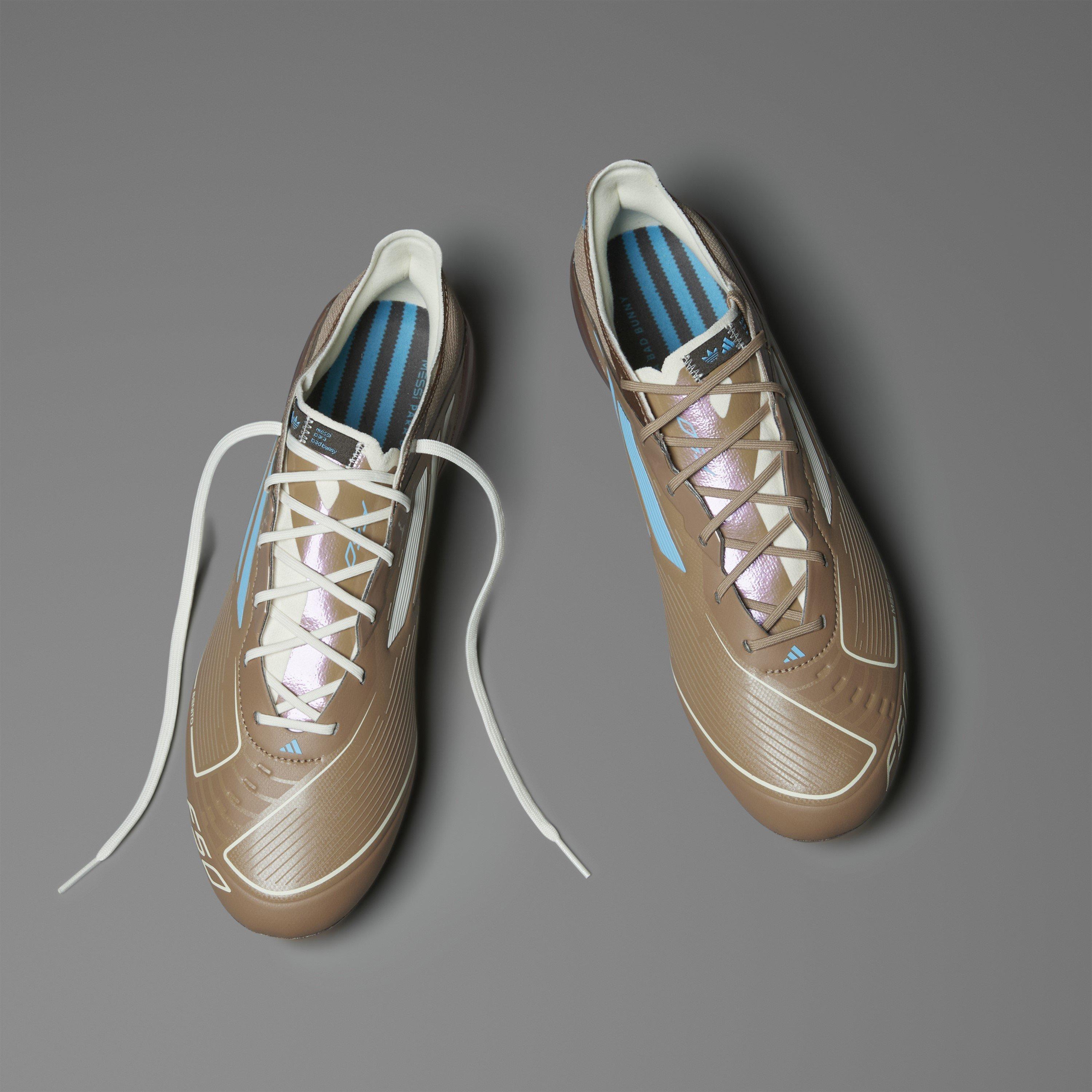 Crdbrd/Crm/Cyan - adidas - F50 Messi Elite Fg Leo X Bb Firm Ground Football Boots Unisex Adults - 13