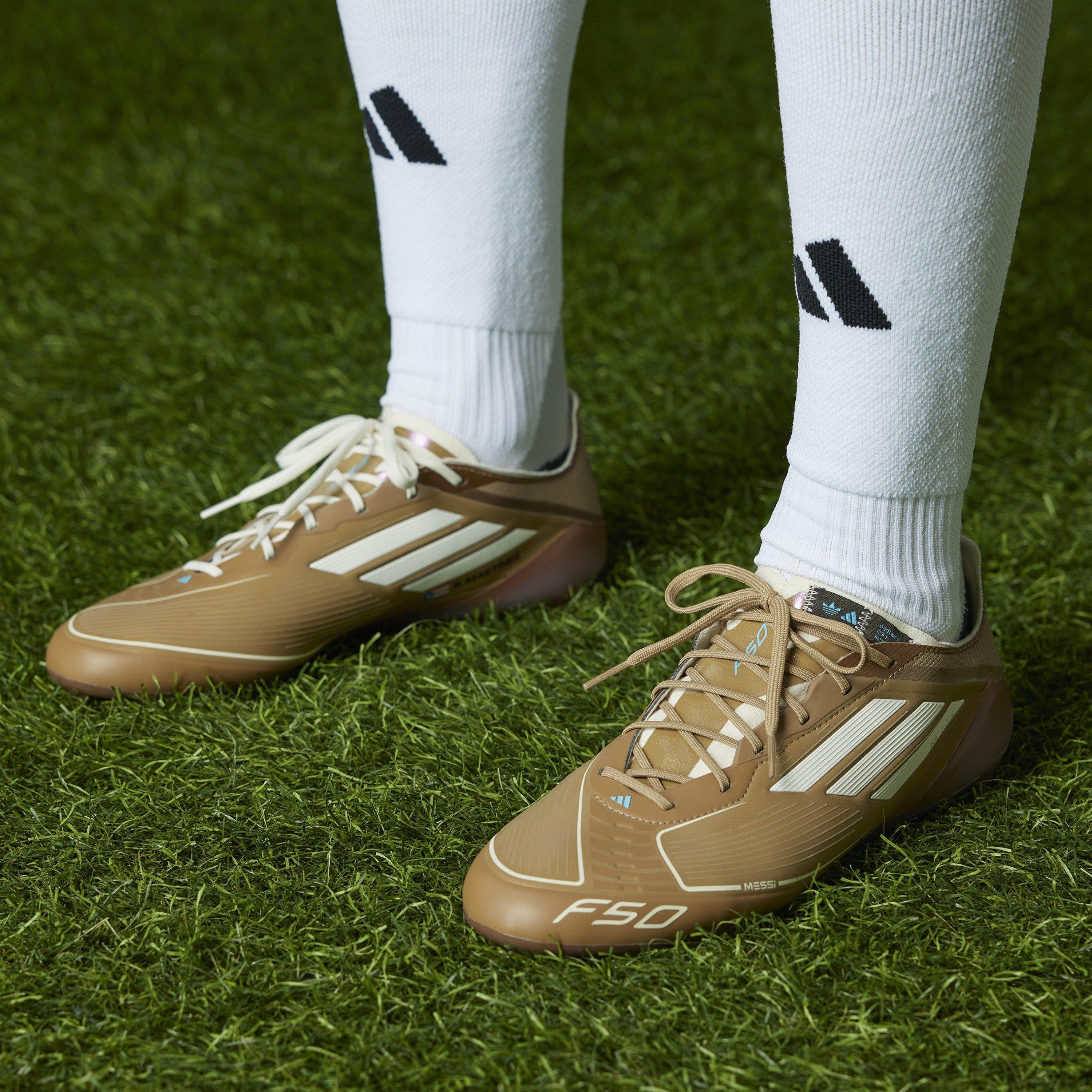 Crdbrd/Crm/Cyan - adidas - F50 Messi Elite Fg Leo X Bb Firm Ground Football Boots Unisex Adults - 3