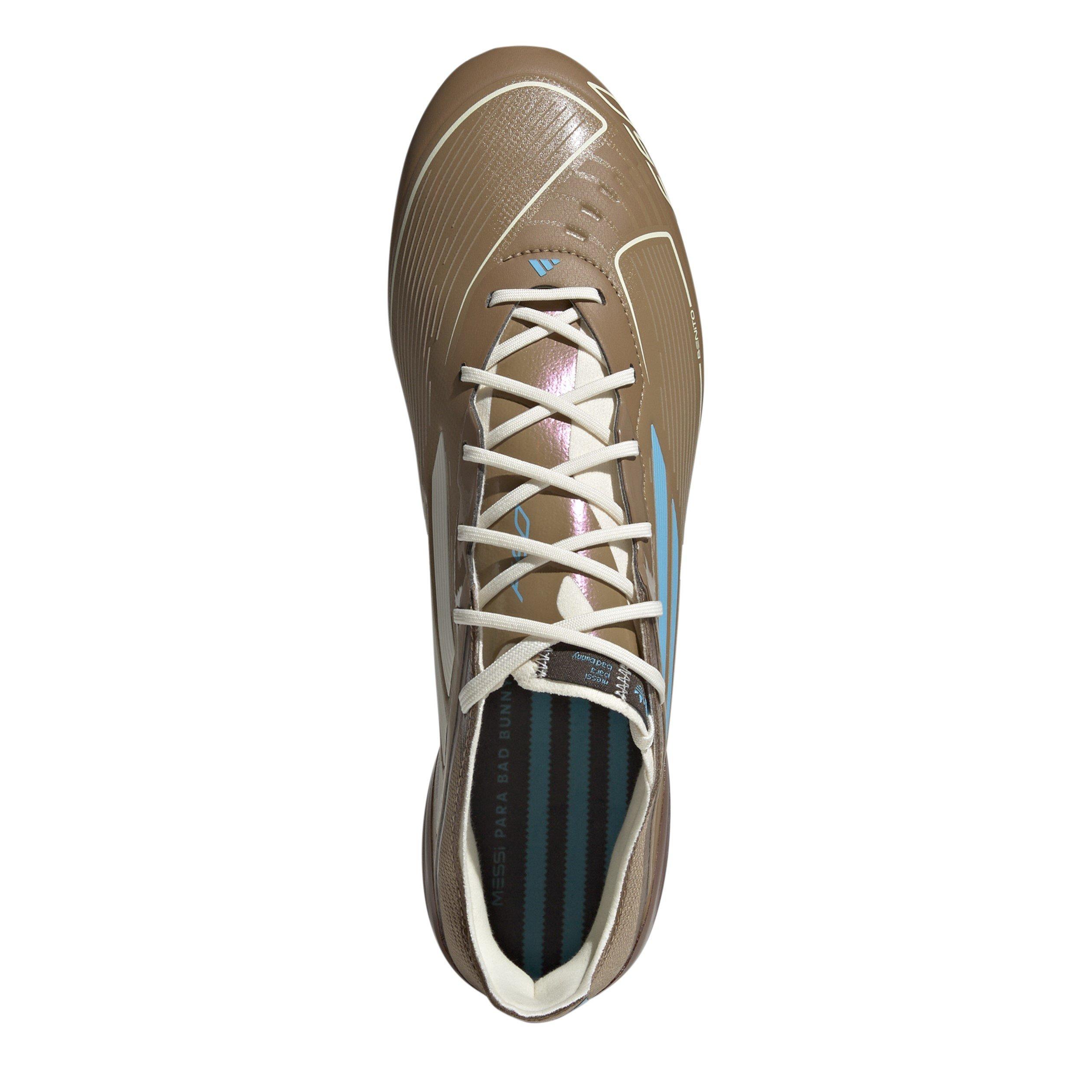 Crdbrd/Crm/Cyan - adidas - F50 Messi Elite Fg Leo X Bb Firm Ground Football Boots Unisex Adults - 6